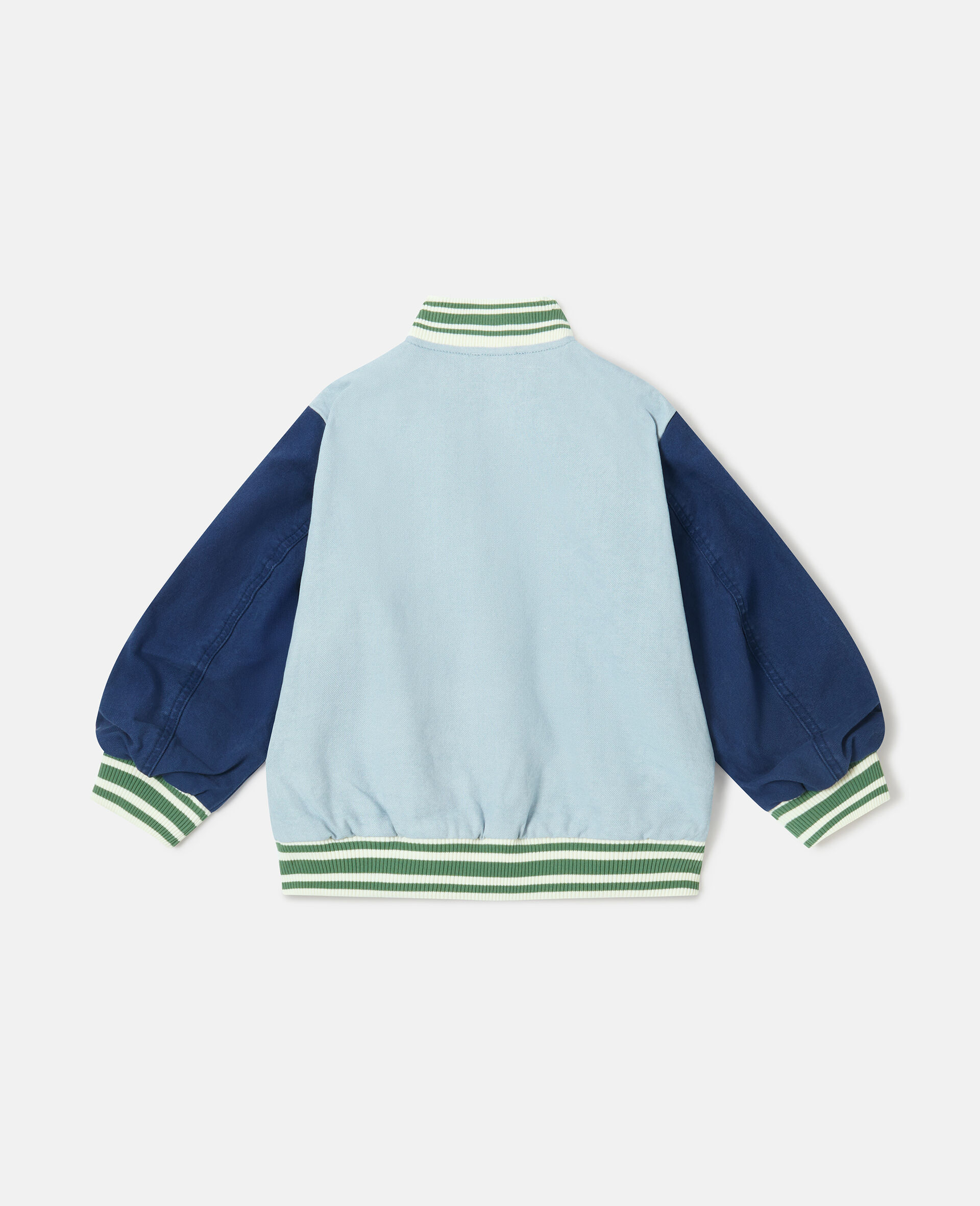 Collegejacke mit Farbblock-Design-Blau-large image number 2