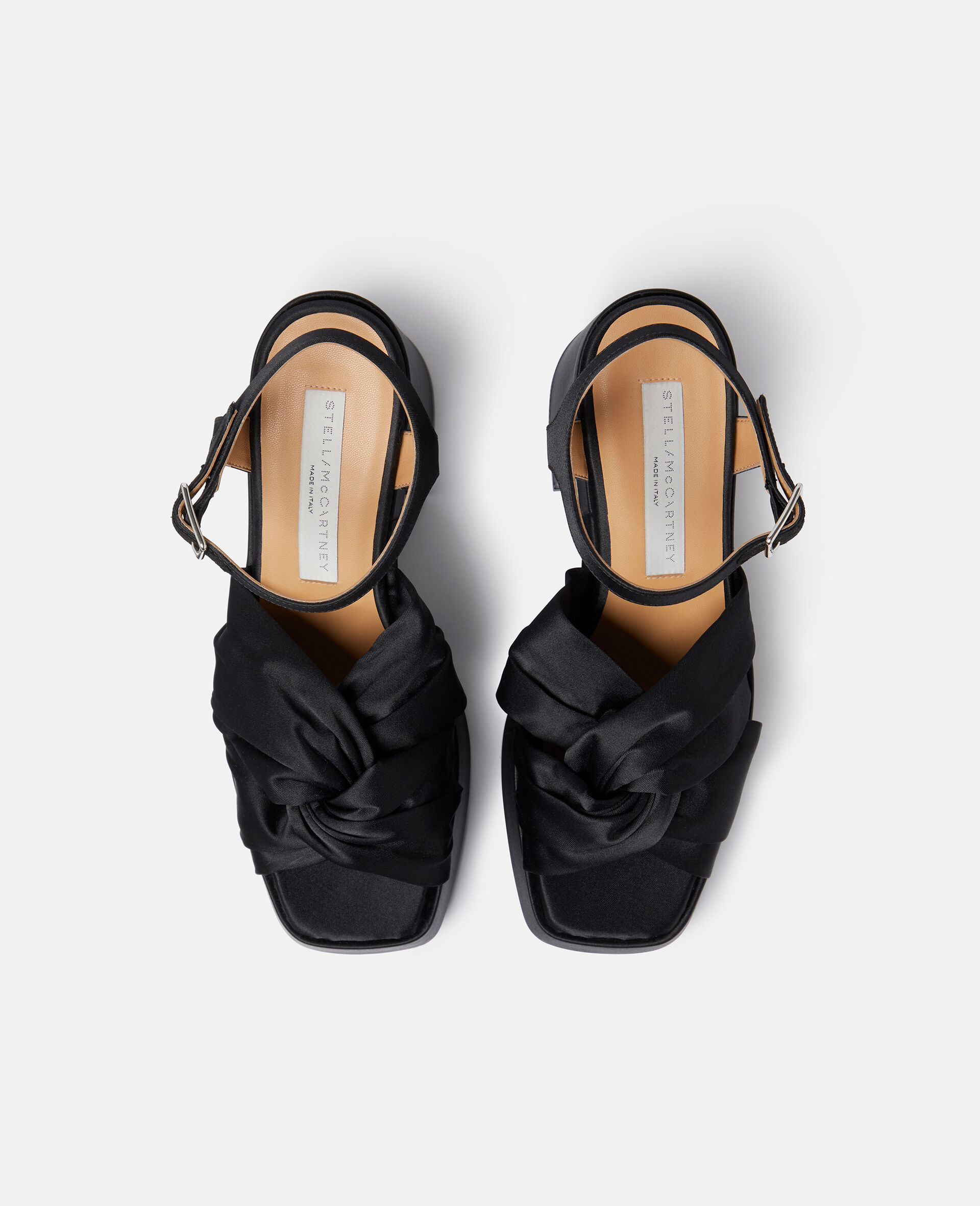 Skyla Buckle Platform Sandals-Black-large image number 3