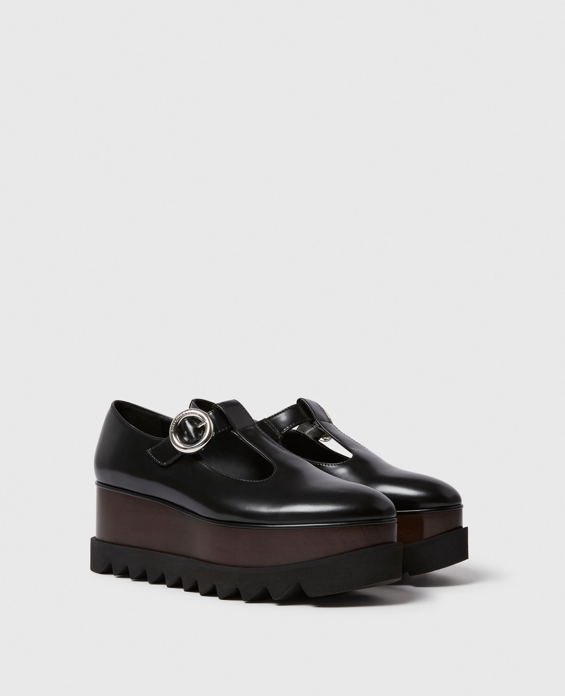 Elyse T-Bar Platform Mary Janes-Black-large image number 1