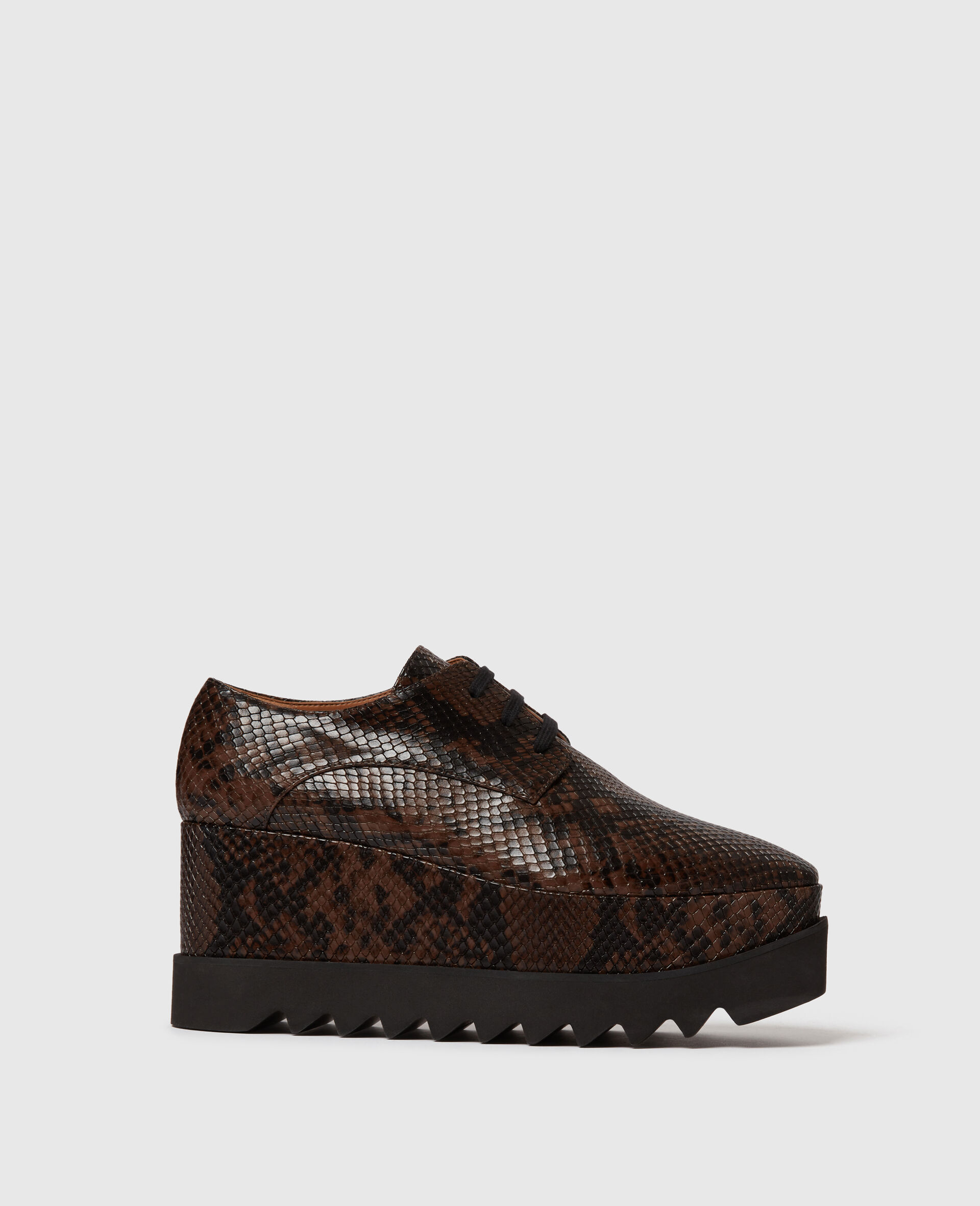Limited-Edition Elyse Snake Platforms-Brown-medium