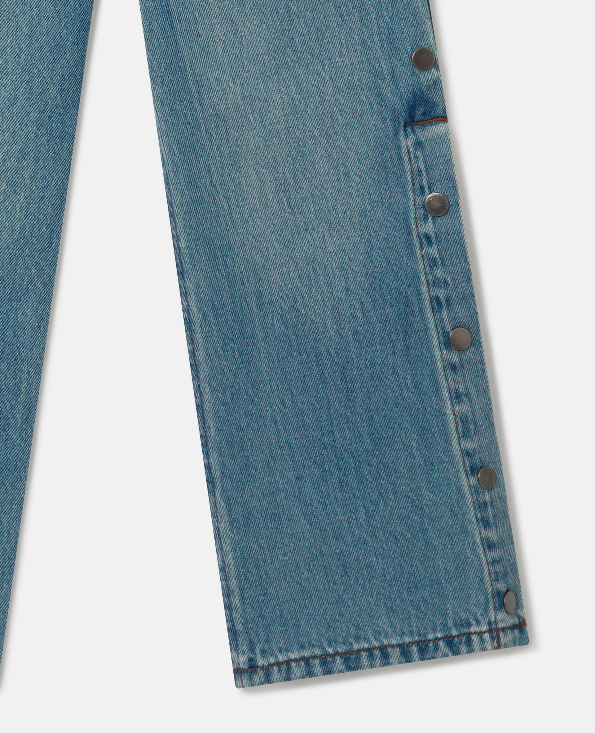 Straight-Leg Denim Jeans-Blue-large image number 3