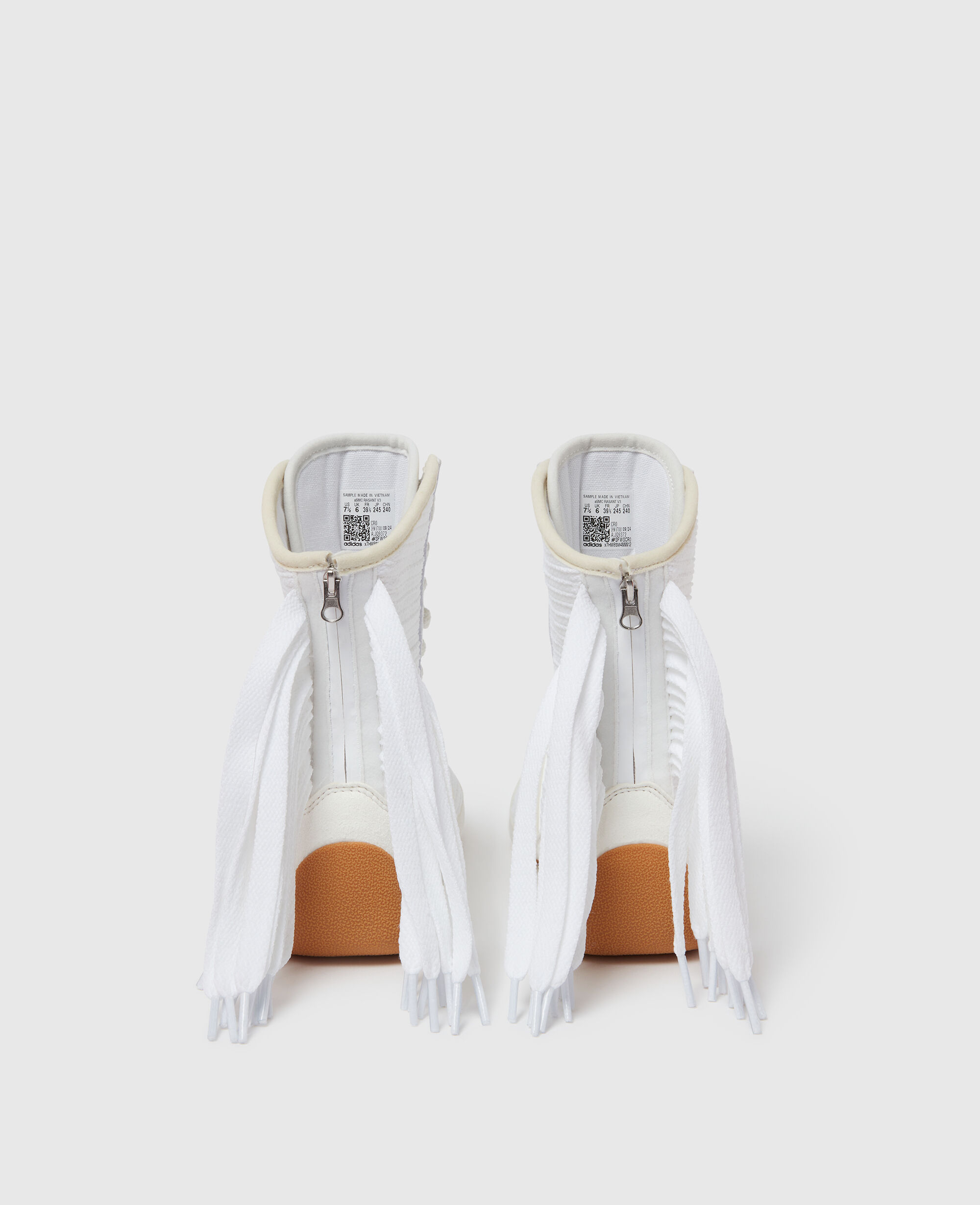 ADIDAS BY STELLA MCCARTNEY フリンジハイカットスニーカー Women ブラック ラサント フリンジ ハイカット スニーカー