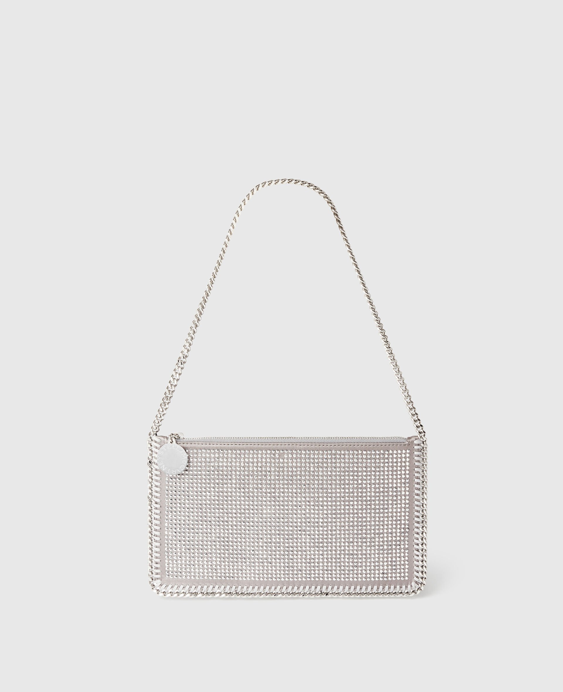 Falabella Mini-Umhängetasche mit Kristall-Silver-medium