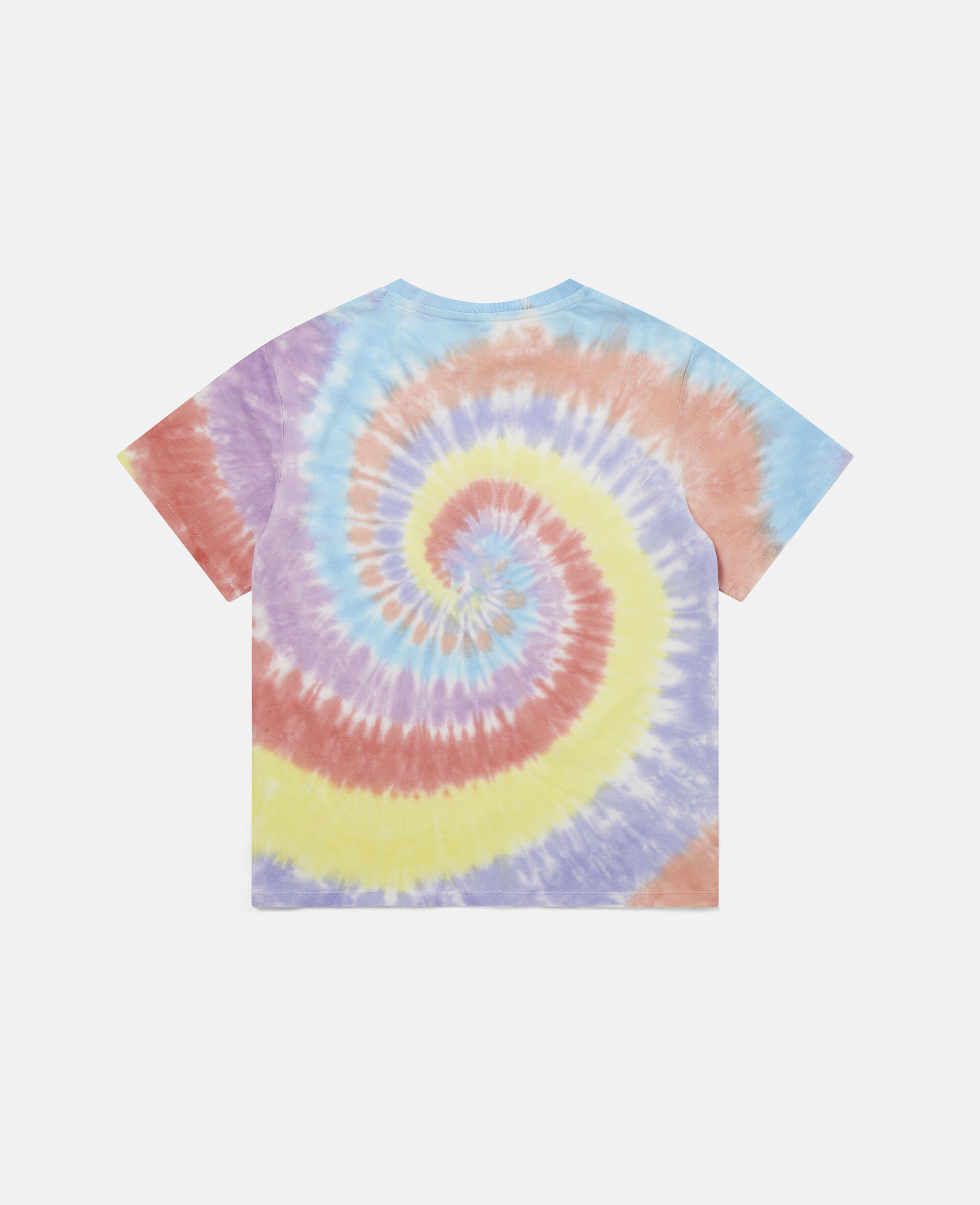 Tie Dye Print Oversized Cotton T-shirt-Multicoloured-large image number 2