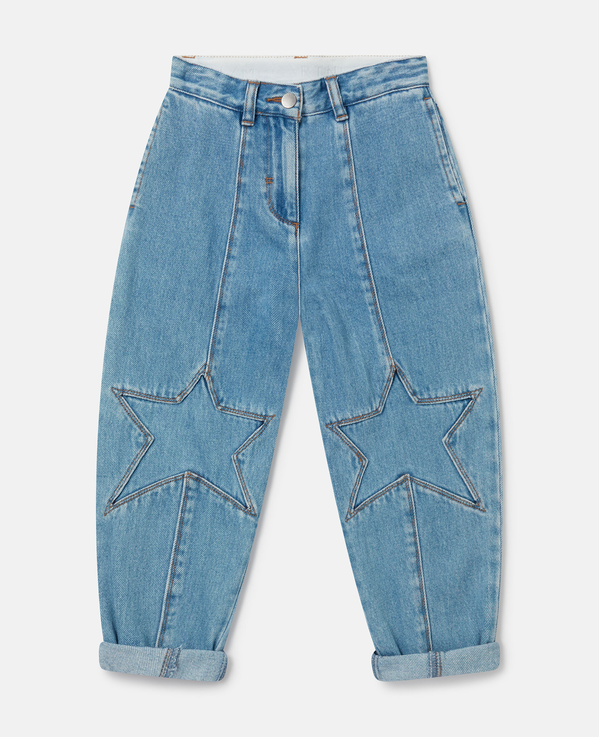Slim-Leg Denim Jeans -Blue-medium