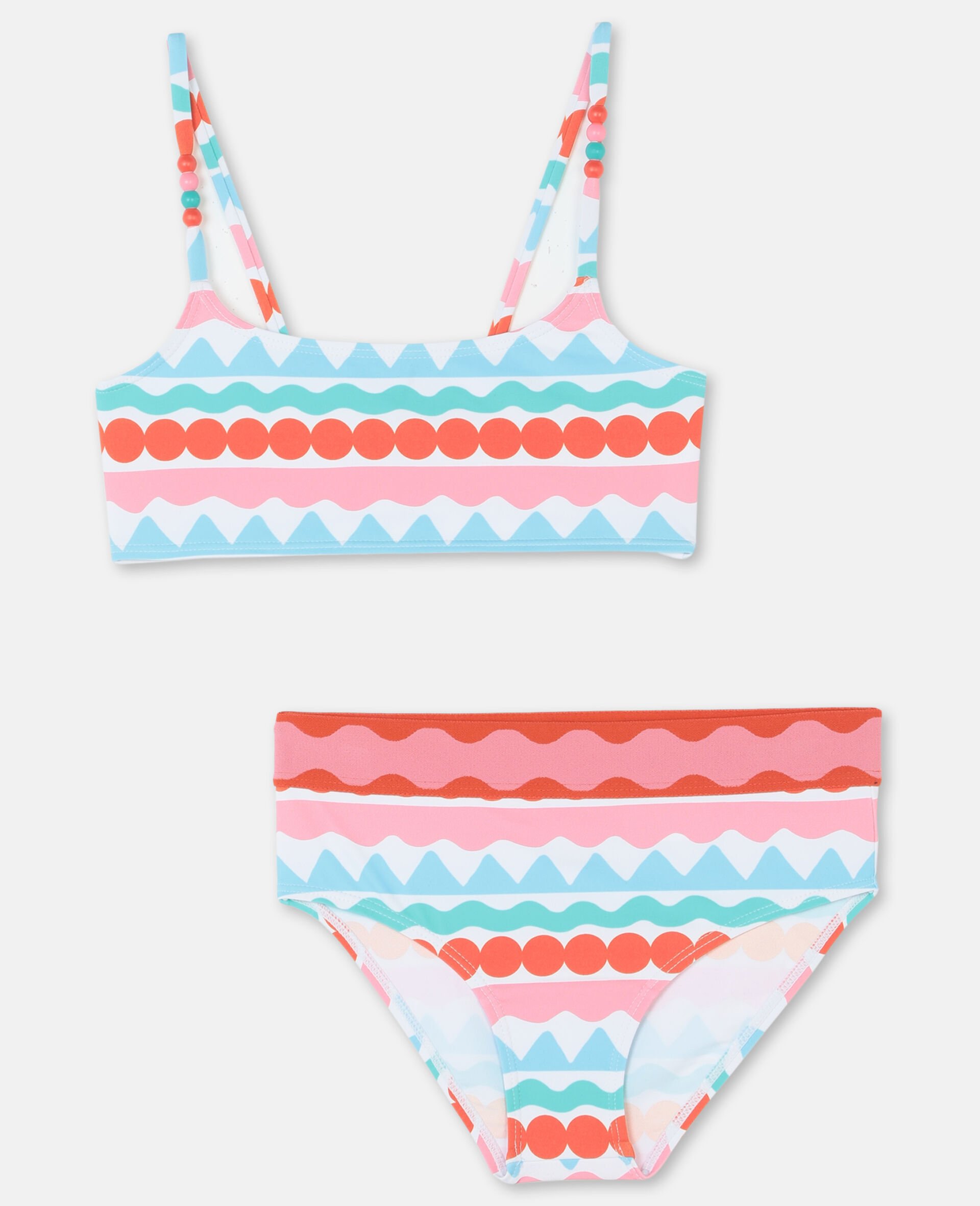 Graphic Stripes Bikini -Multicolour-large image number 0