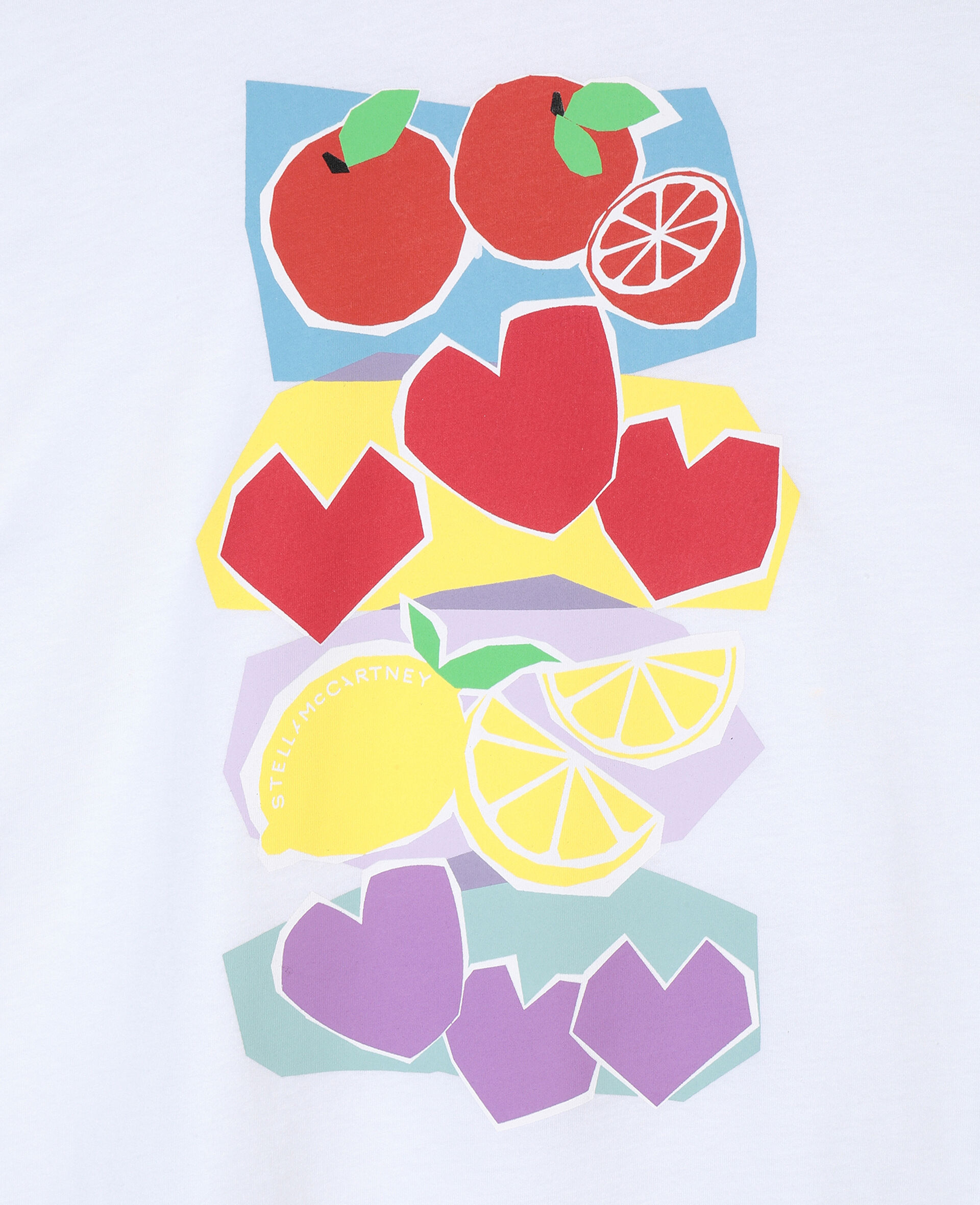 T-shirt oversize en coton à motif fruits-Rose-large image number 1