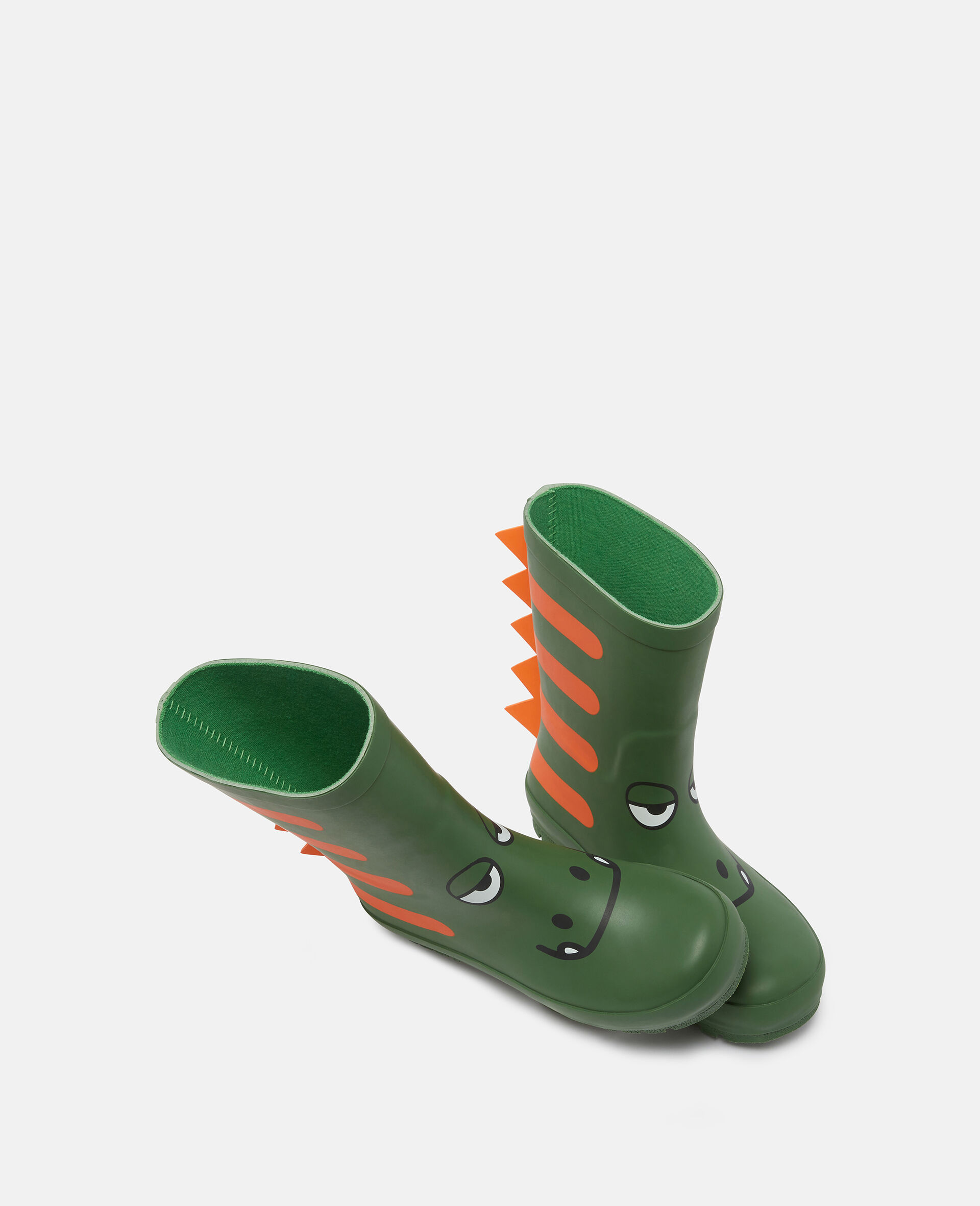 Bottes en caoutchouc a crete Gecko-Vert-large image number 3