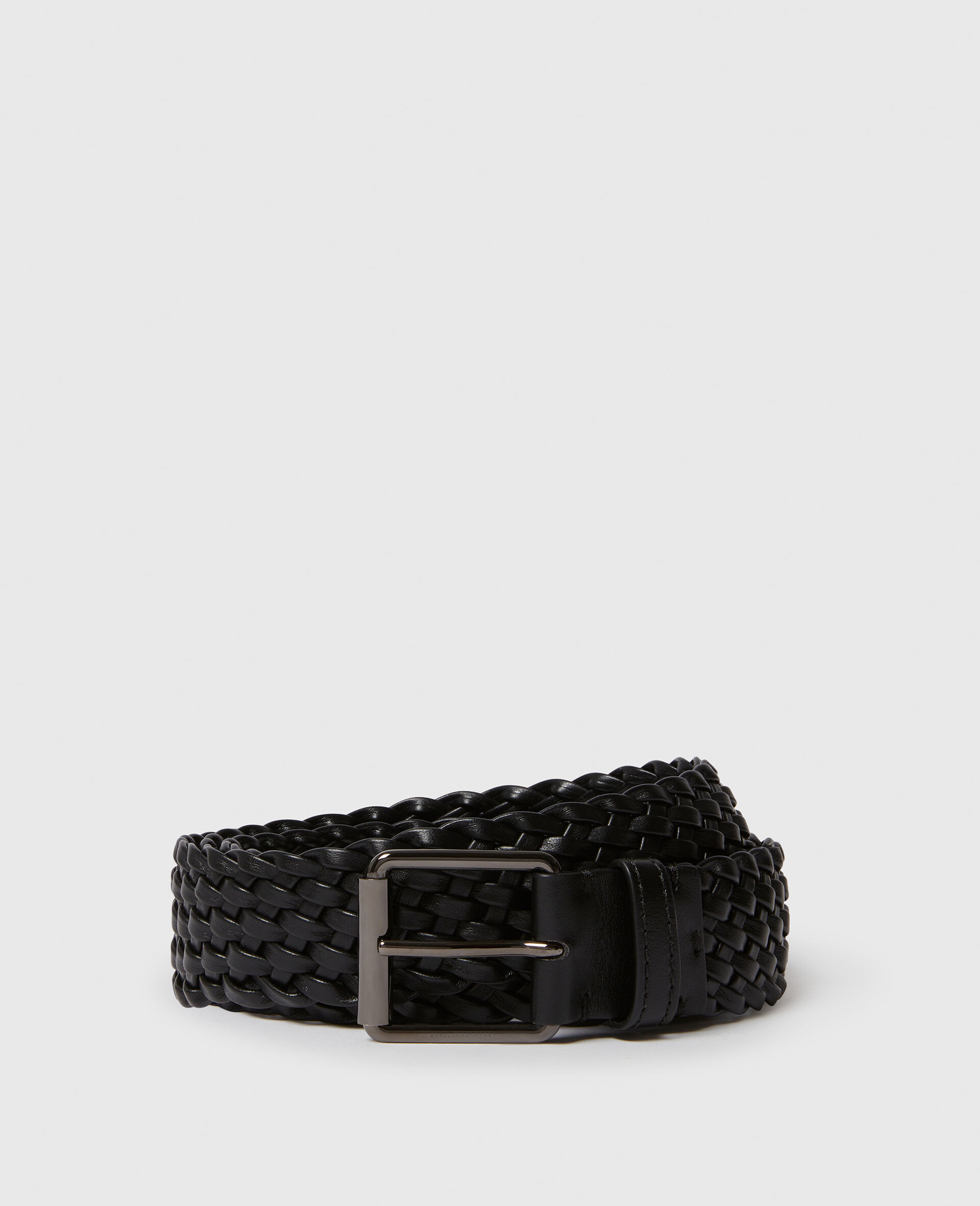 Woven Buckle Belt -White-large image number 0