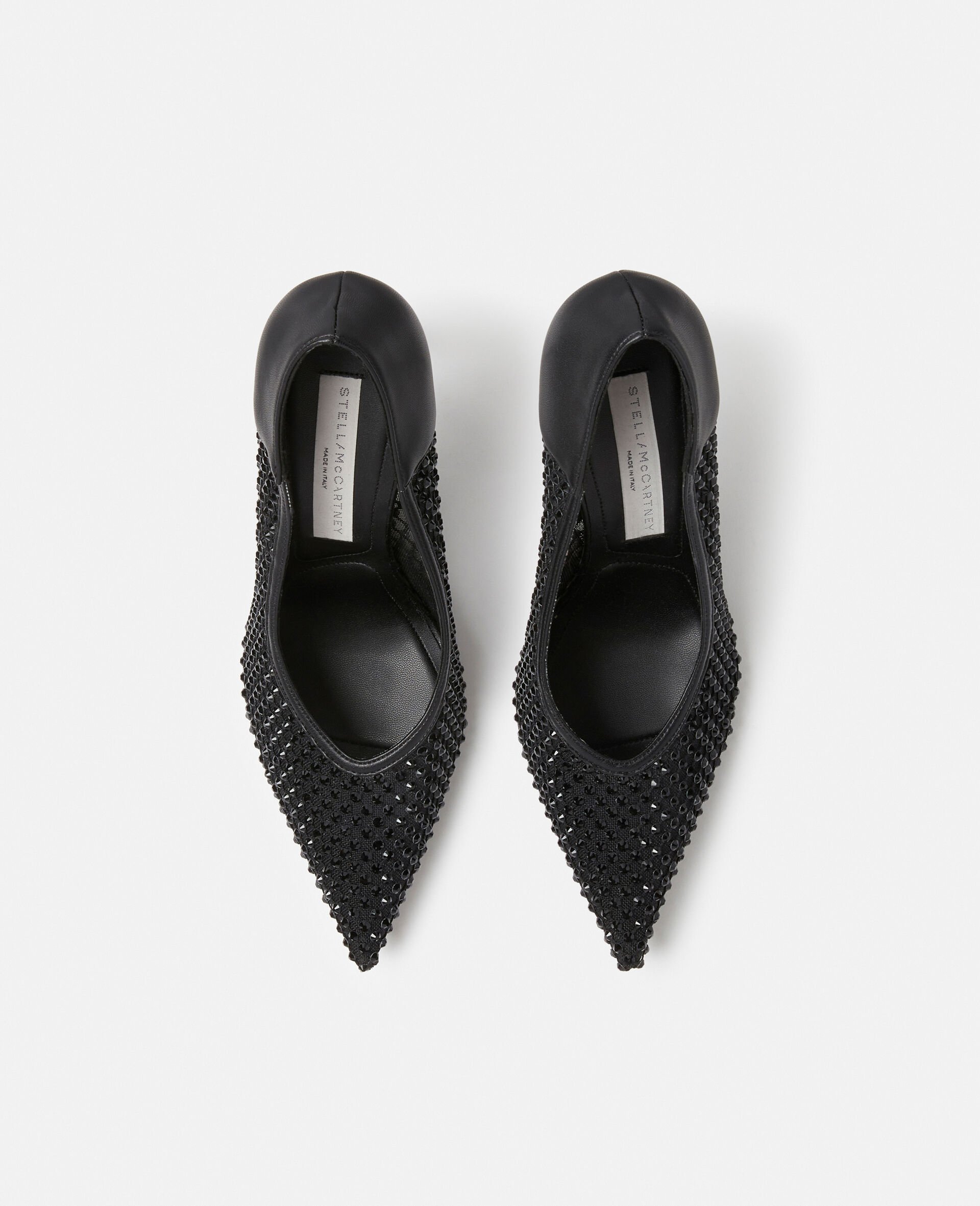 Stella Iconic Studded Mesh Pumps-Black-large Stella Iconic Studded Mesh Pumps-Black-large image number 3