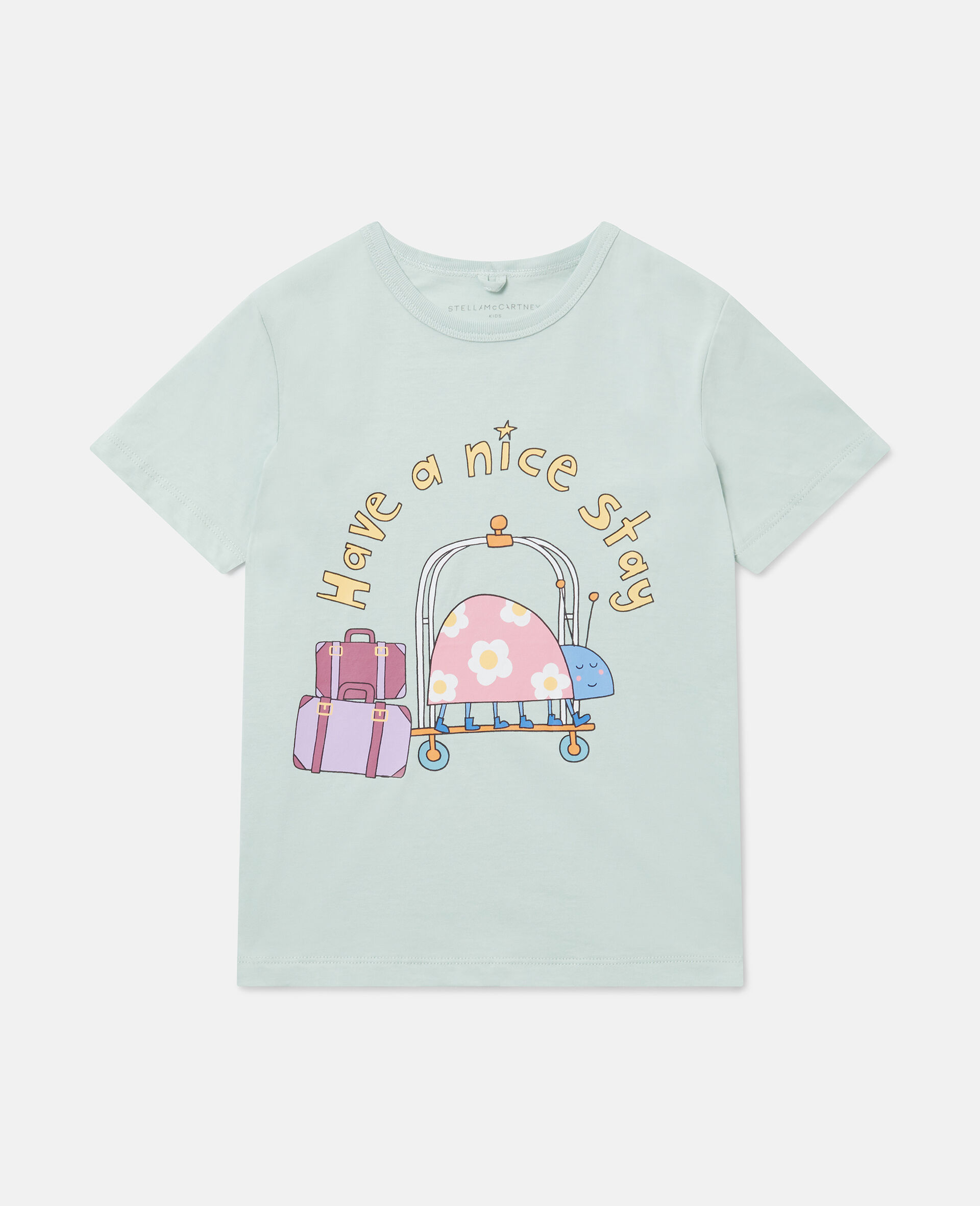 Stella Hotel Graphic T-Shirt-Green-medium