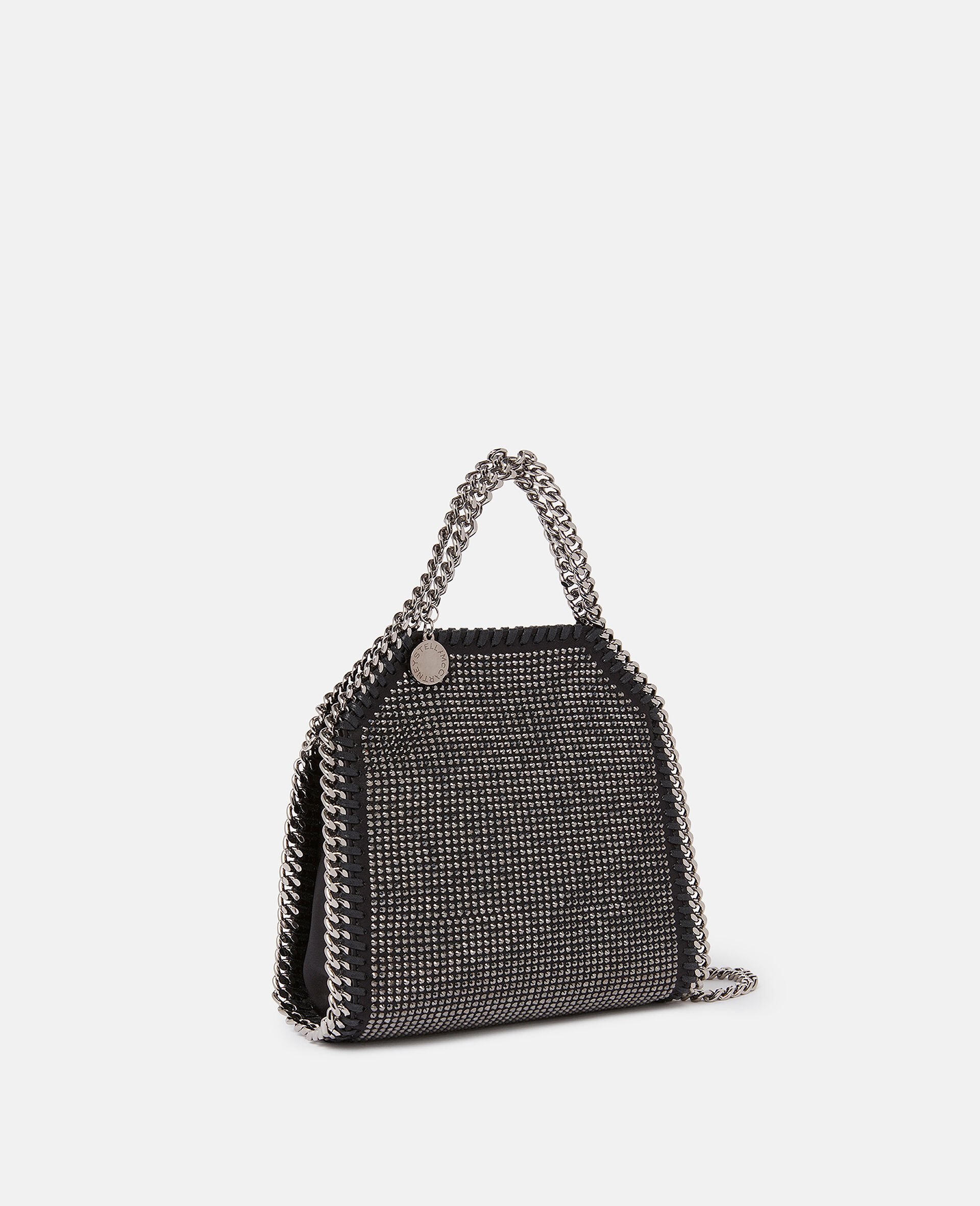 Falabella Crystal Mesh Mini Tote Bag-Silver-large image number 1