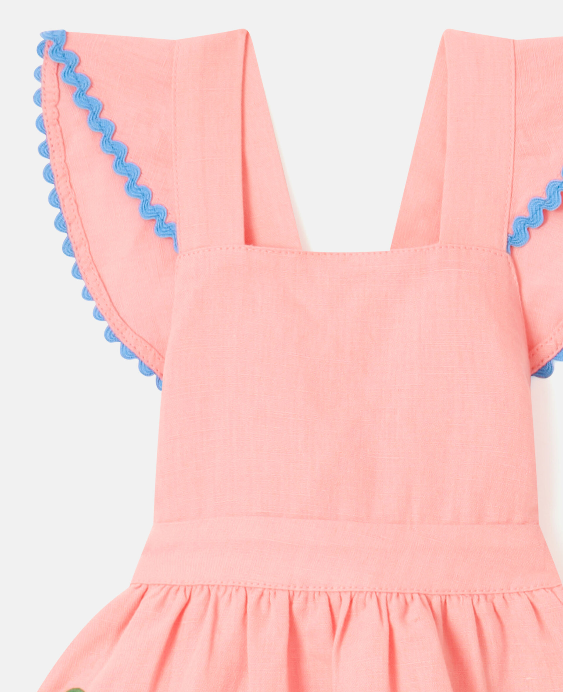 Motif Pocket Dress and Bloomer Set-Pink-medium