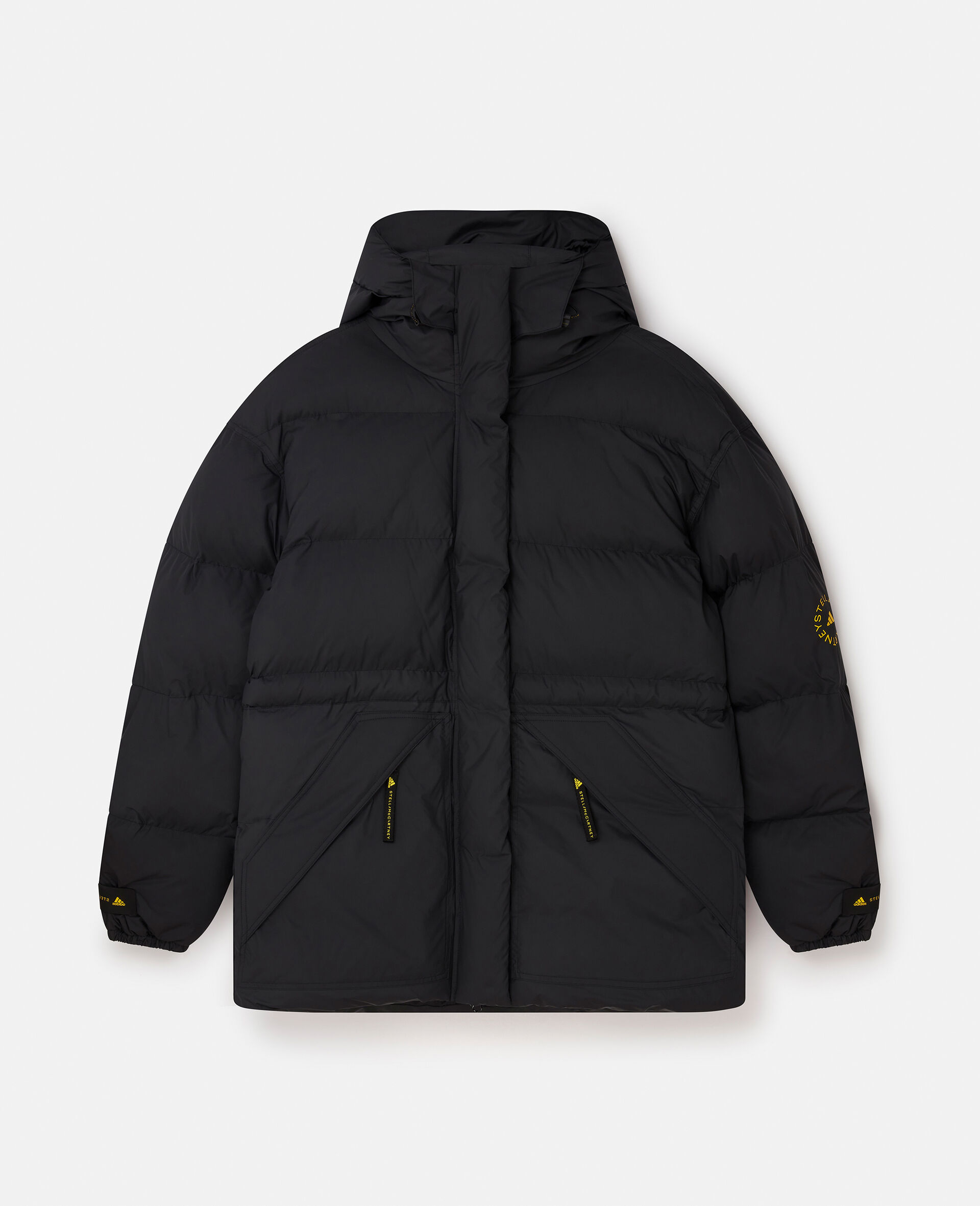 Mid-Length Padded Winter Jacket-Black-large