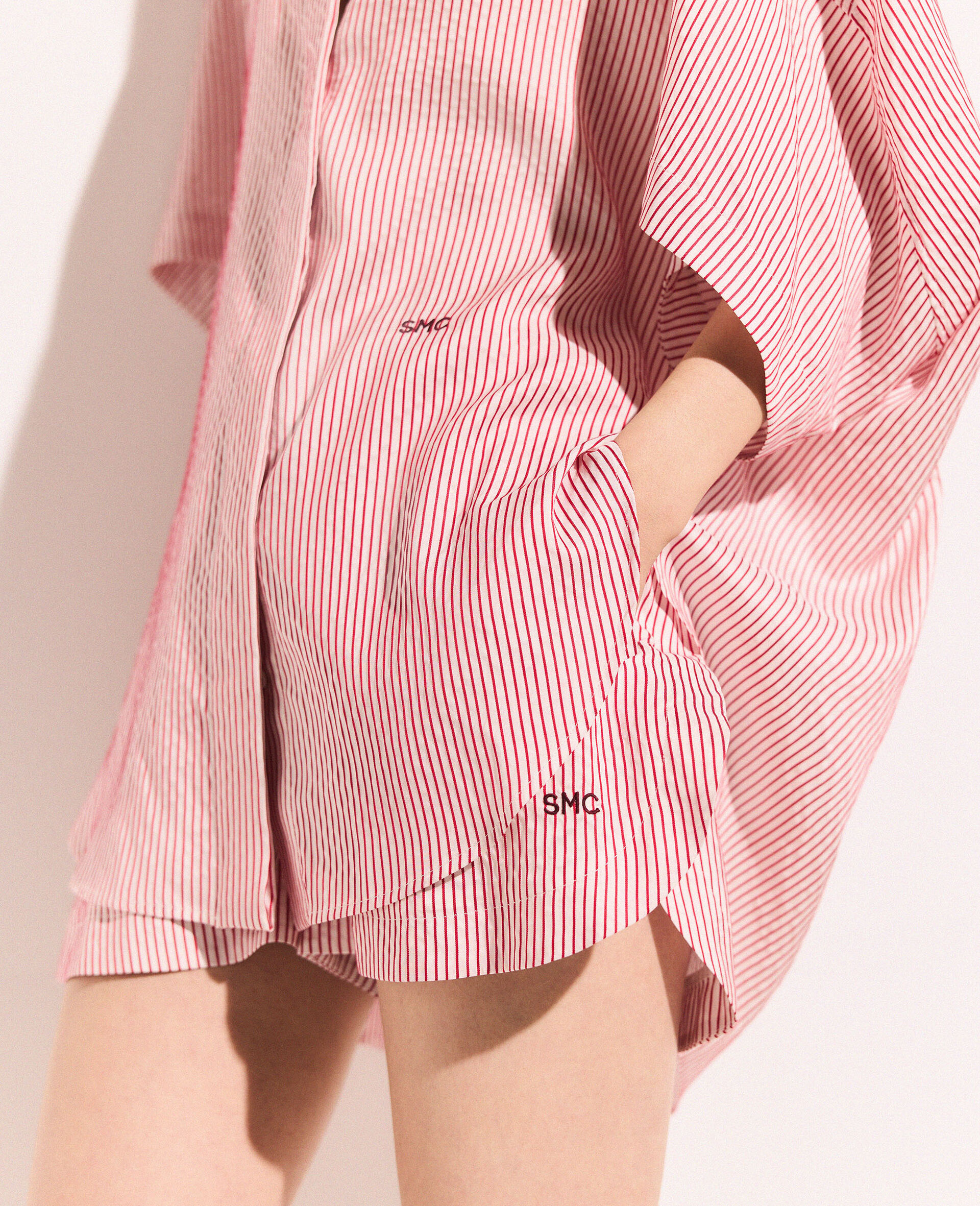 ストライプ ショートスリーブ シャツ-ホワイト-large image number 3