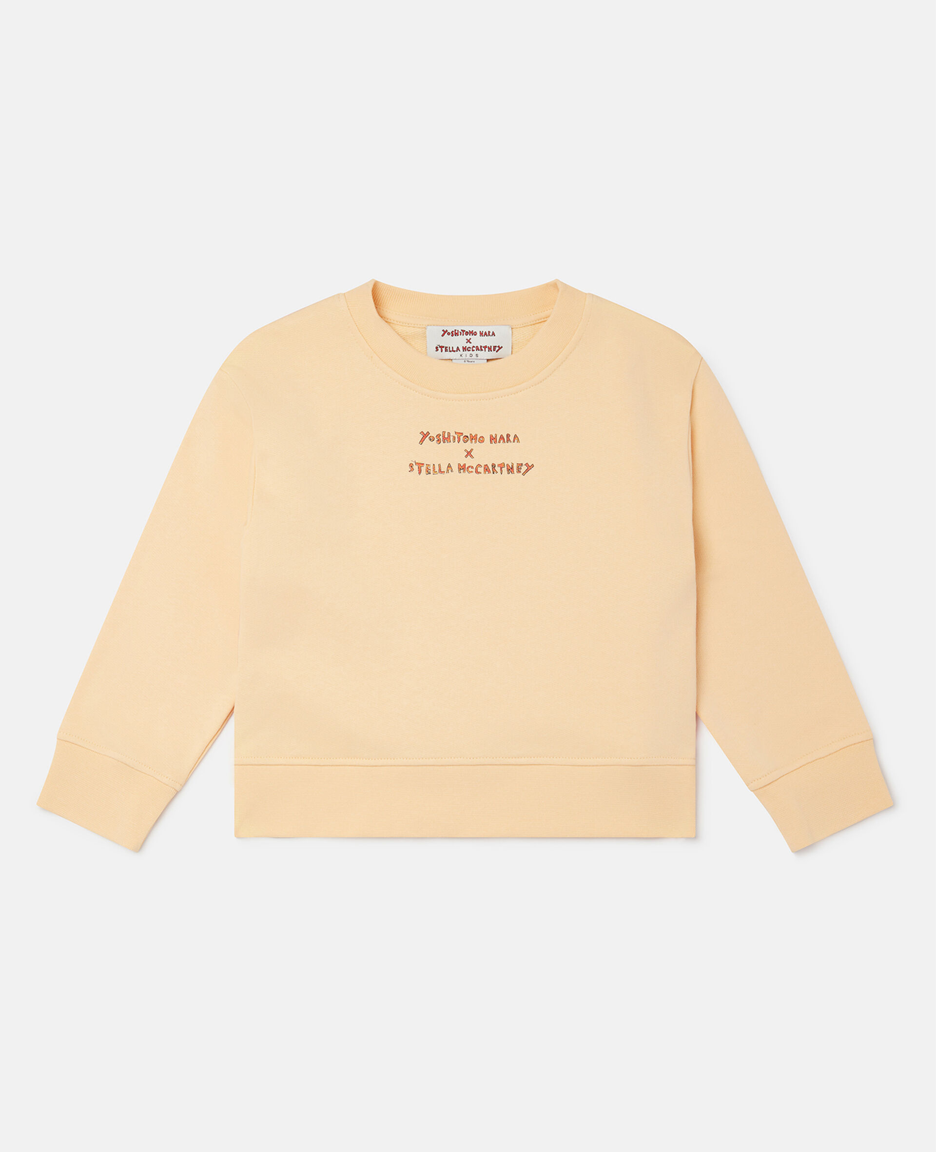 Yoshitomo Nara Logo Sweatshirt-Orange-large image number 0