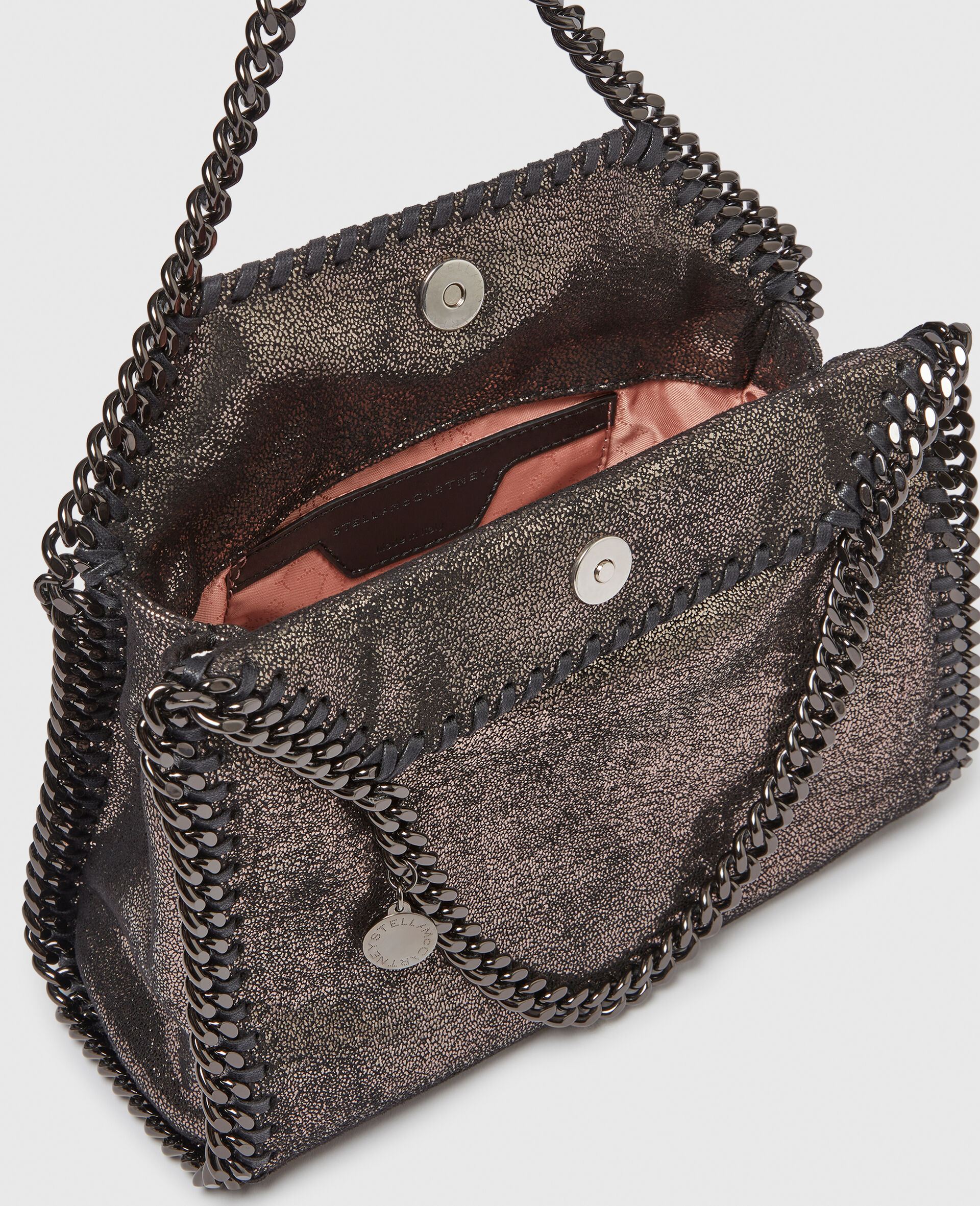 Falabella Mini Metallic Tote Bag-Grey-large image number 3