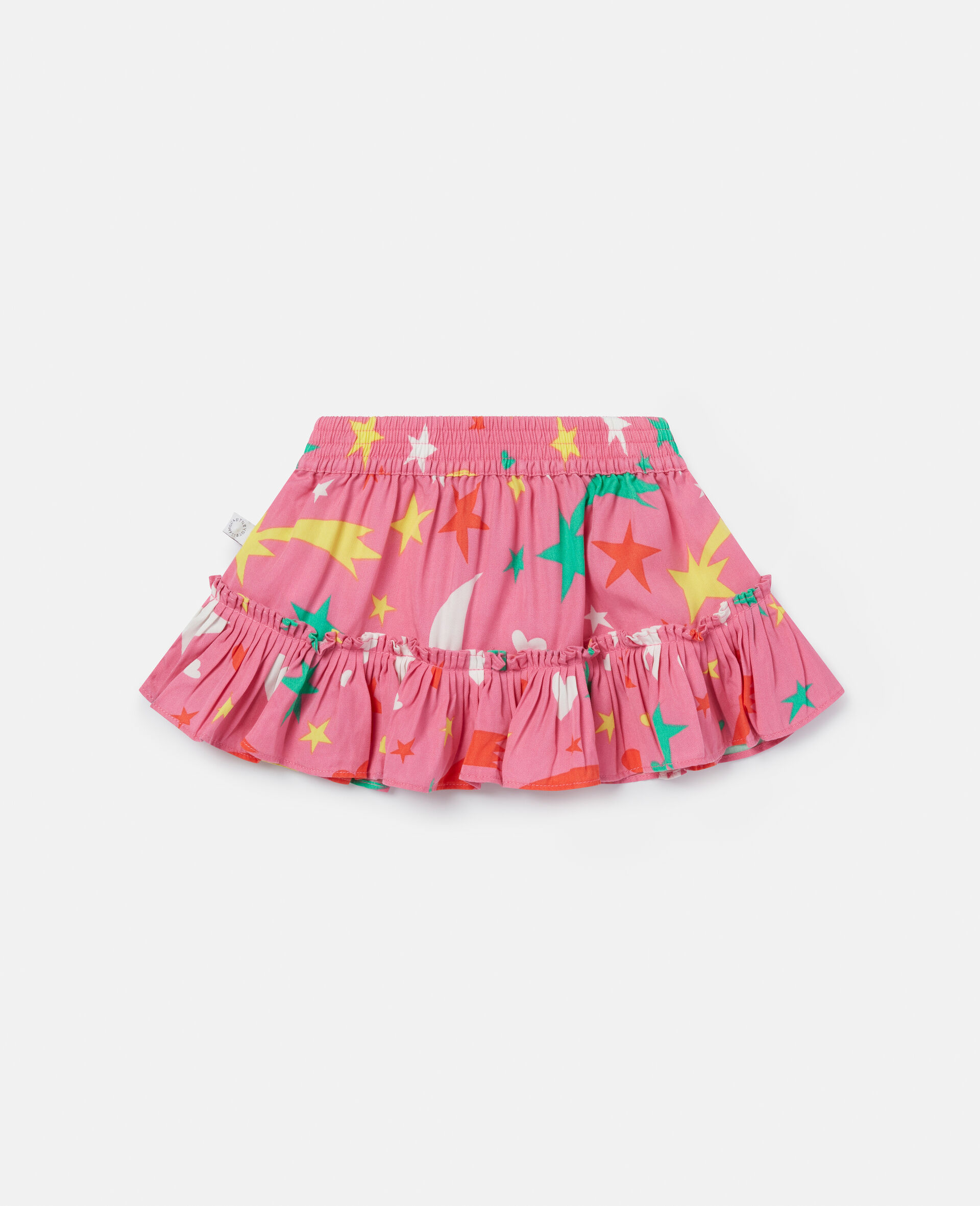 Shooting Stars Print Twill Skirt-Pink-large image number 3