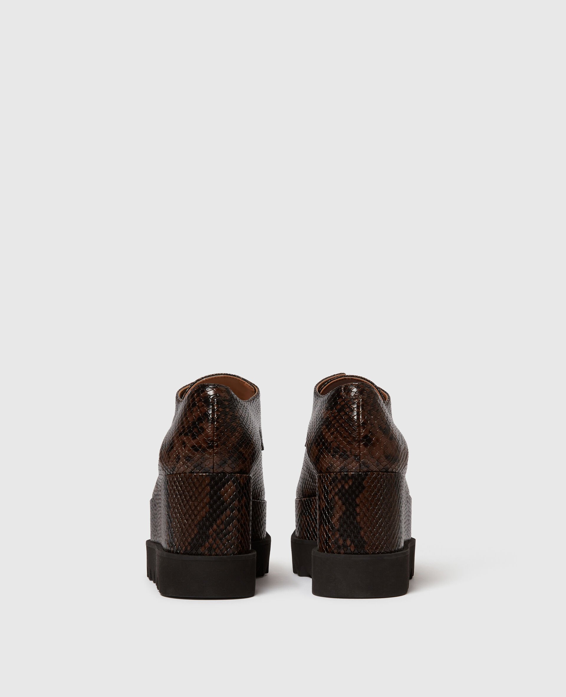 Limited-Edition Elyse Snake Platforms-Brown-large image number 2
