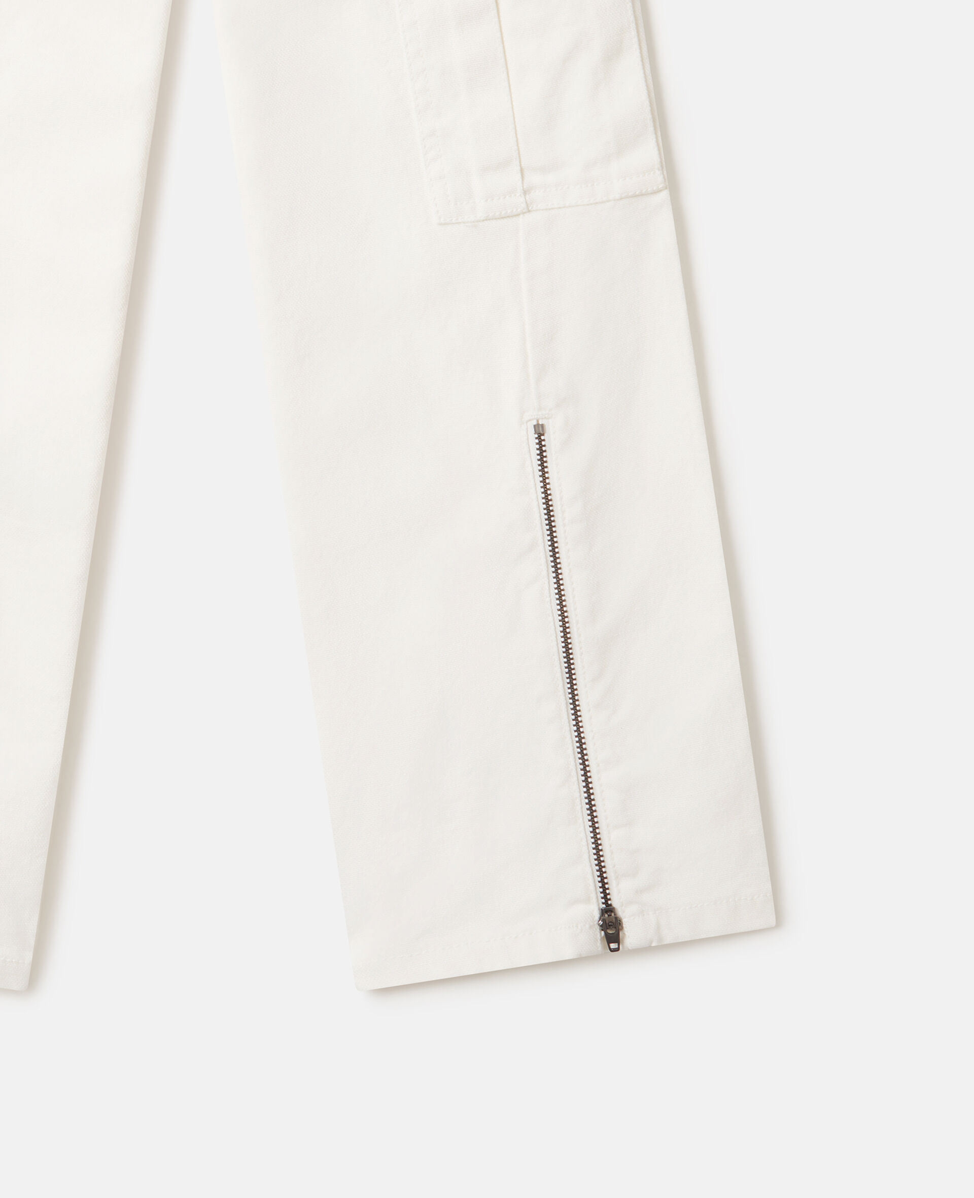 Zip Detail Trousers-Green-large image number 3