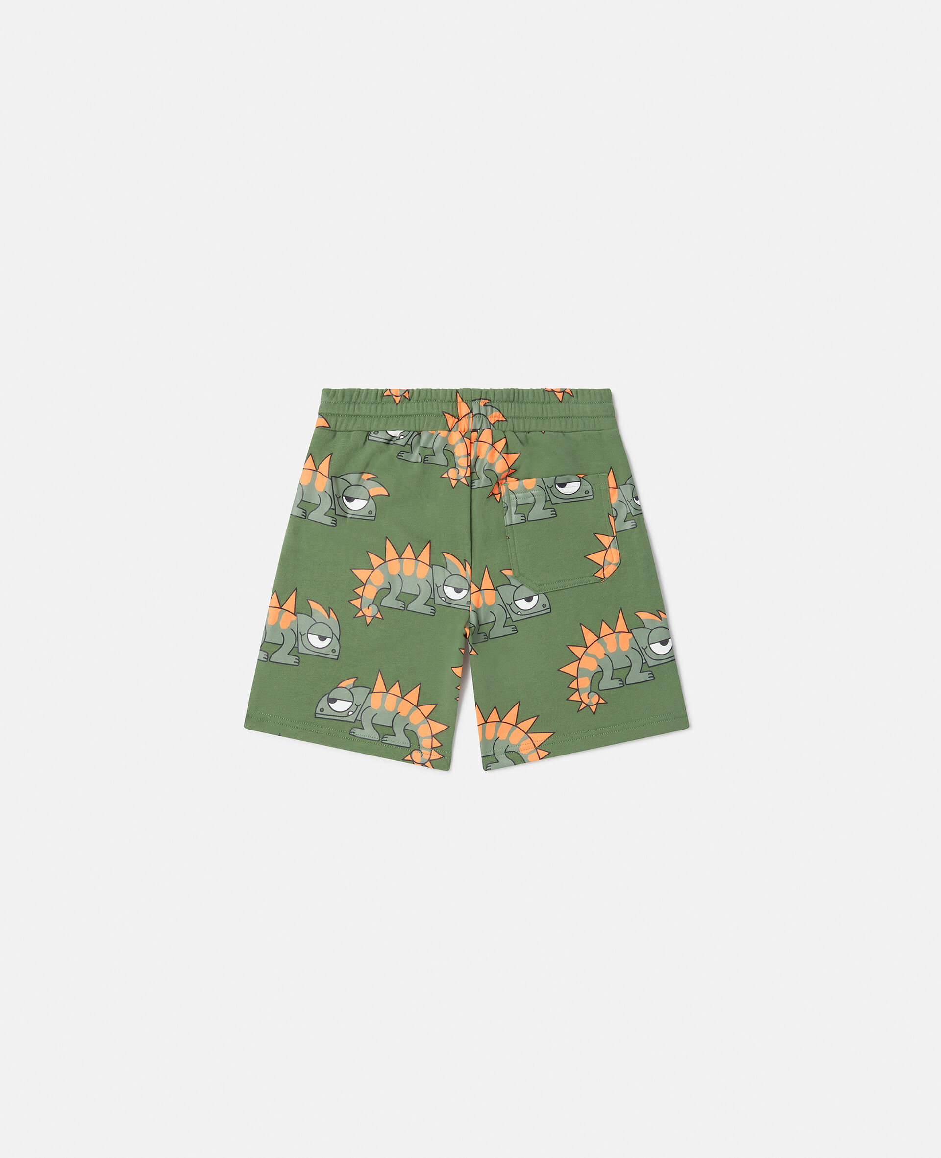 Gecko Print Sweat Shorts-Pink-large image number 2