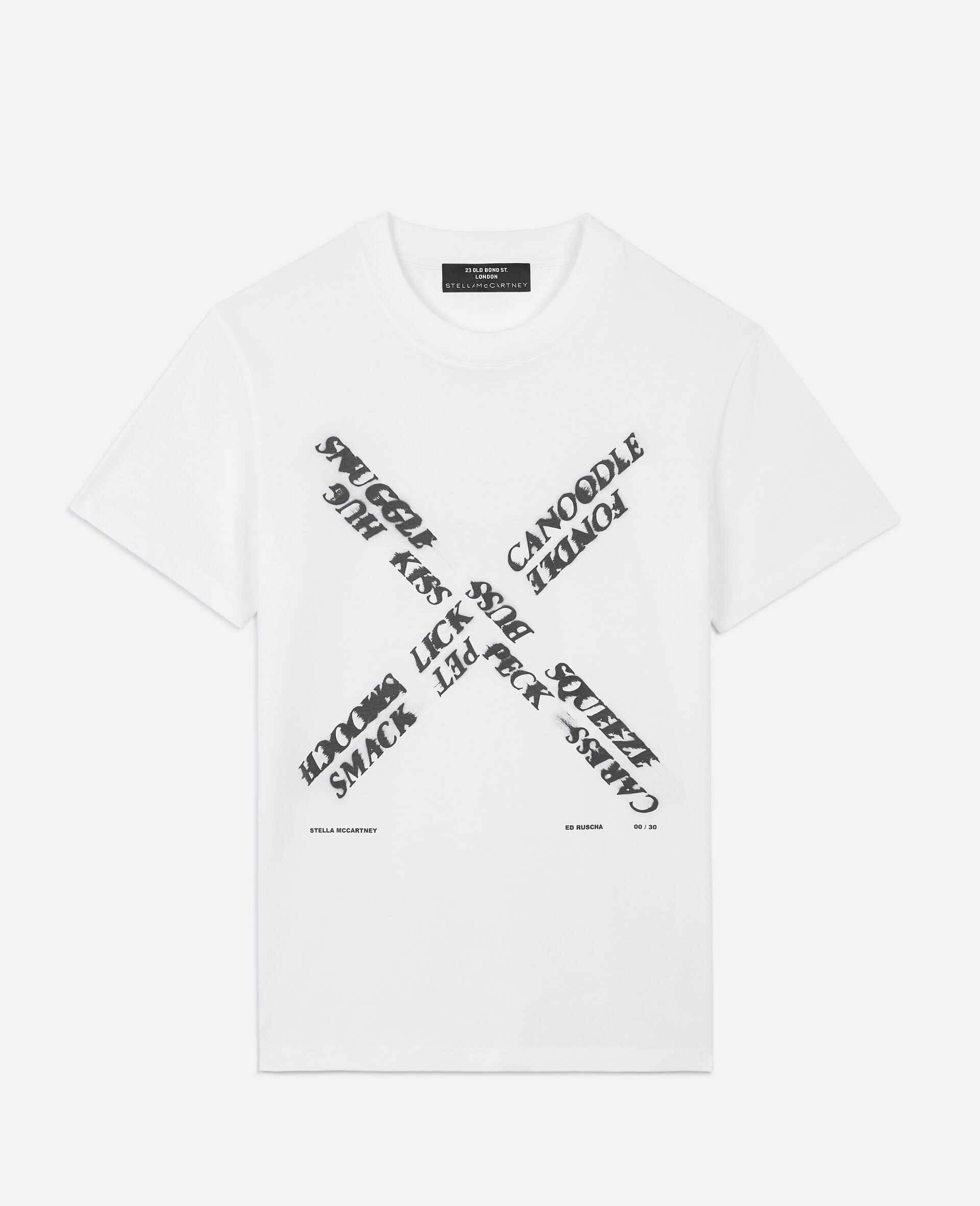 Ed Ruscha "X" T-shirt-White-large image number 0