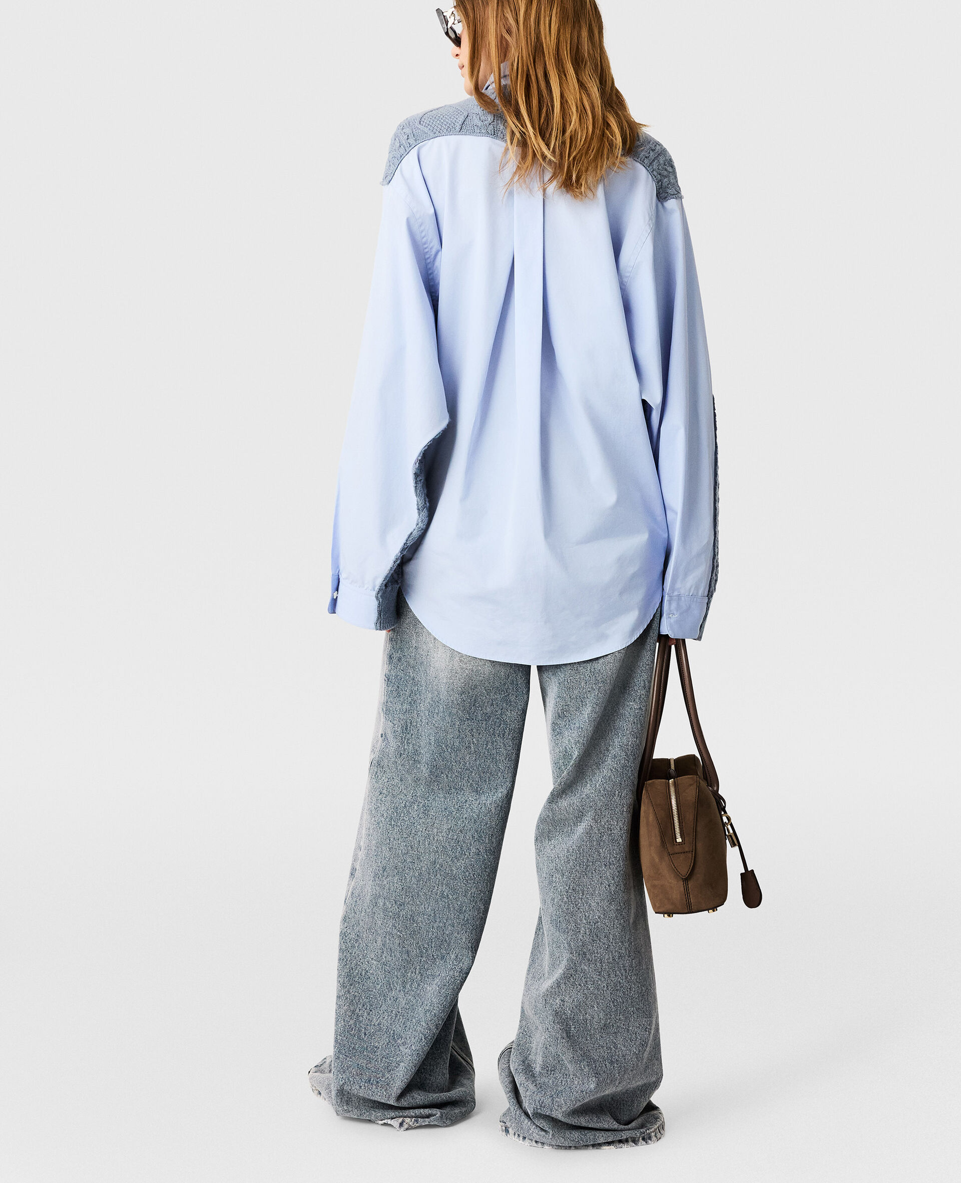 Vintage Wash Wide-Leg Jeans-Blue-large image number 3