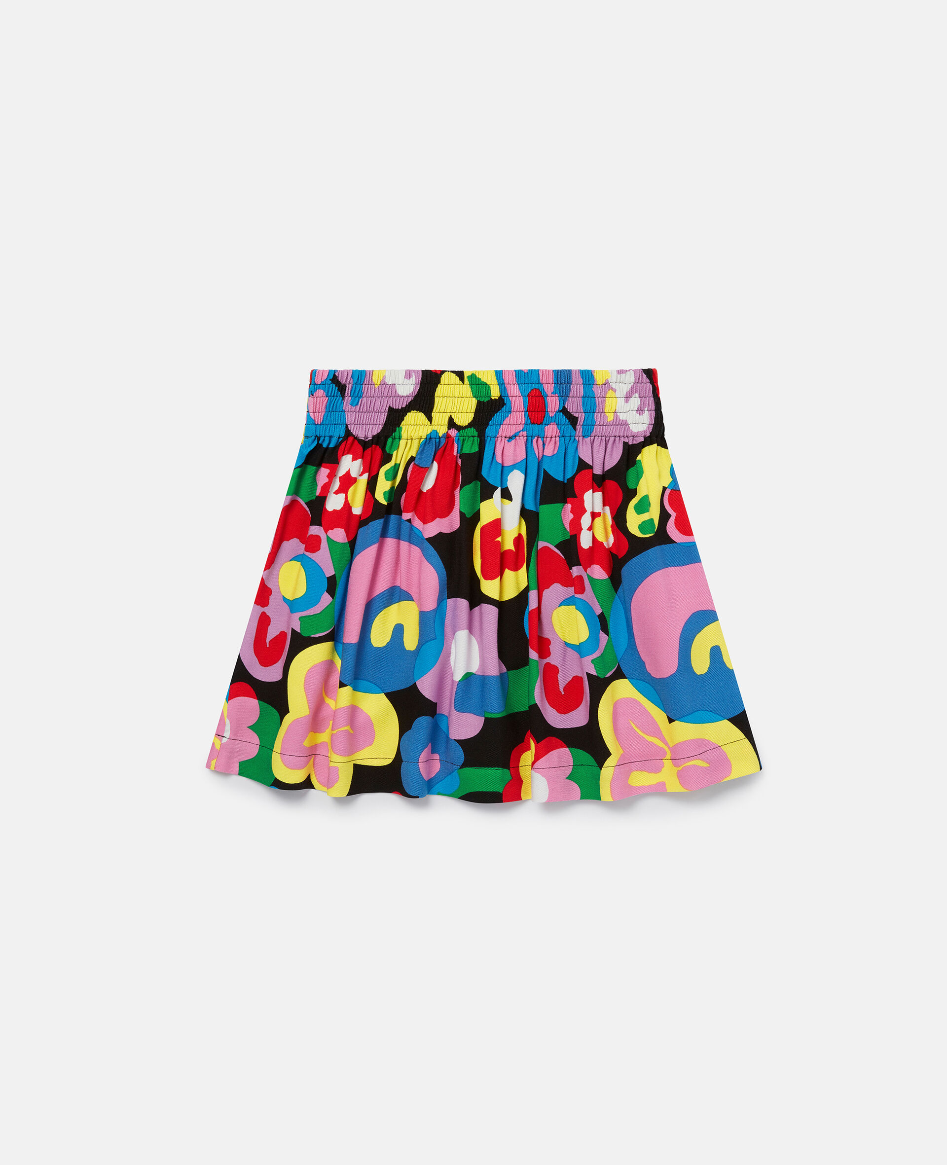 Abstract Flower Print Skirt-Multicoloured-large image number 2