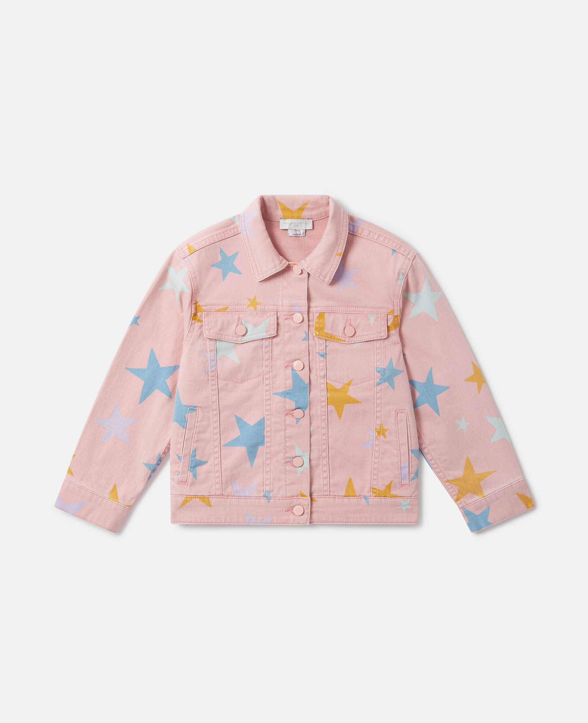 Graphic Print Zip Jacket-Pink-large image number 0
