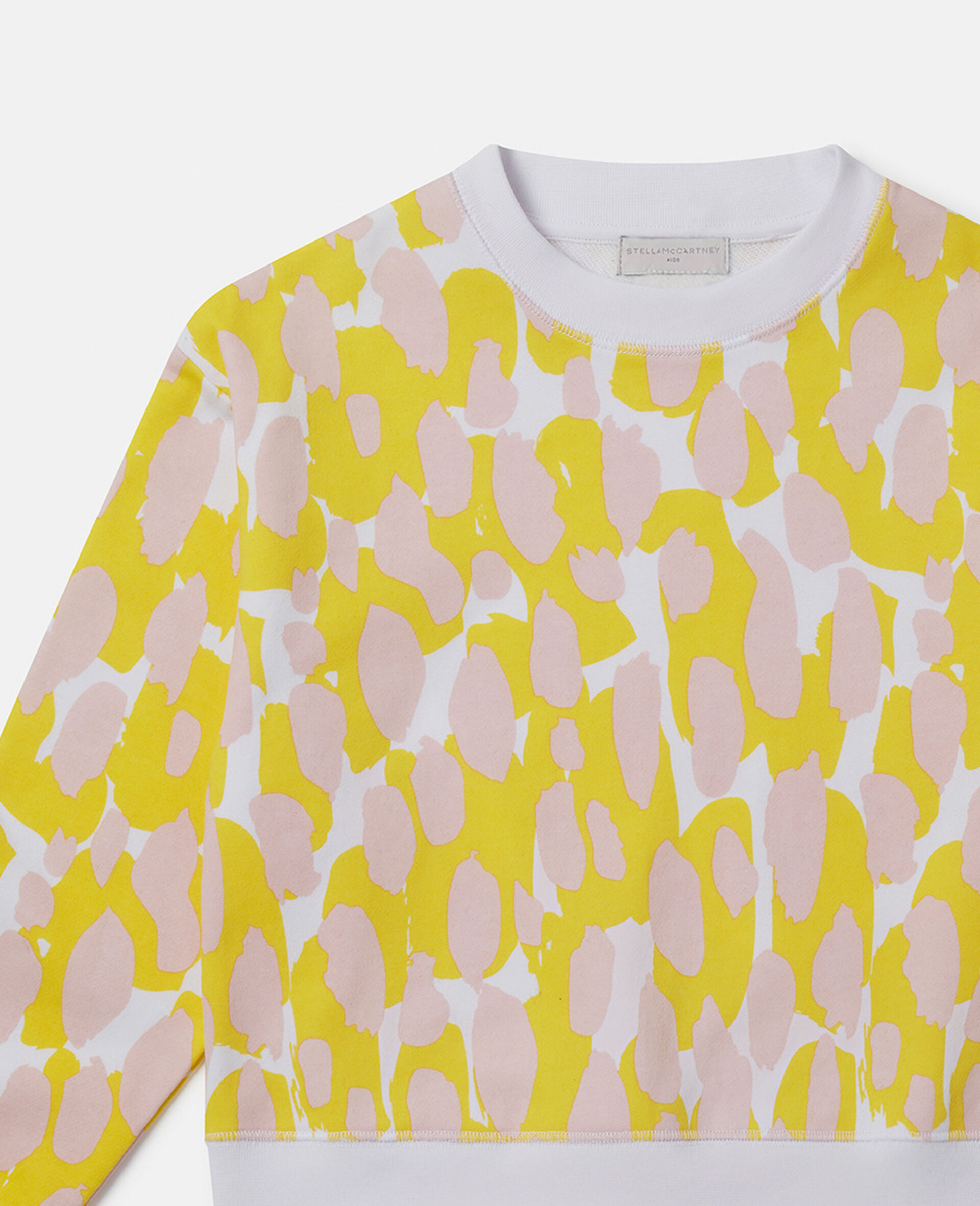 Camouflage Print Oversized Sweatshirt-White-large Camouflage Print Oversized Sweatshirt-White-large image number 1