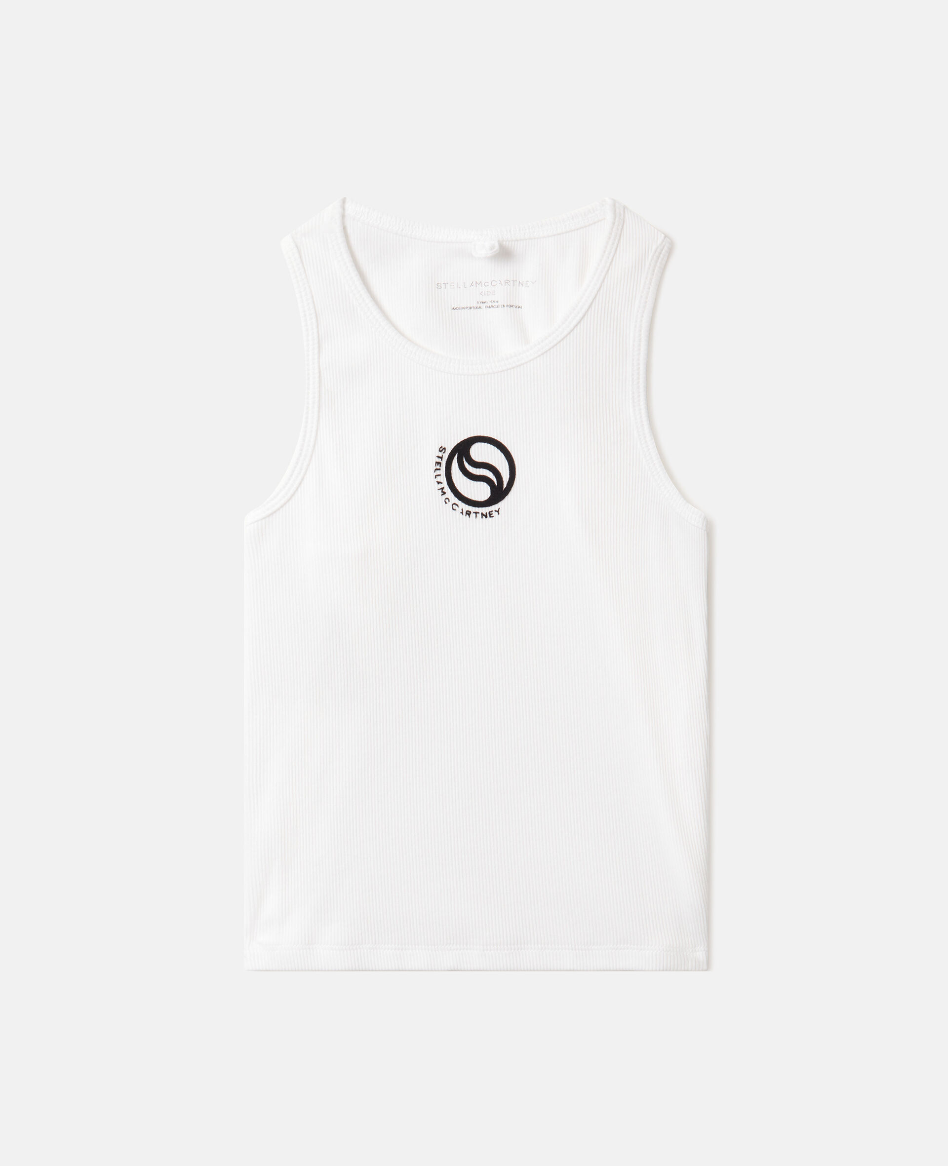 S-Wave Logo Tank Top-White-medium
