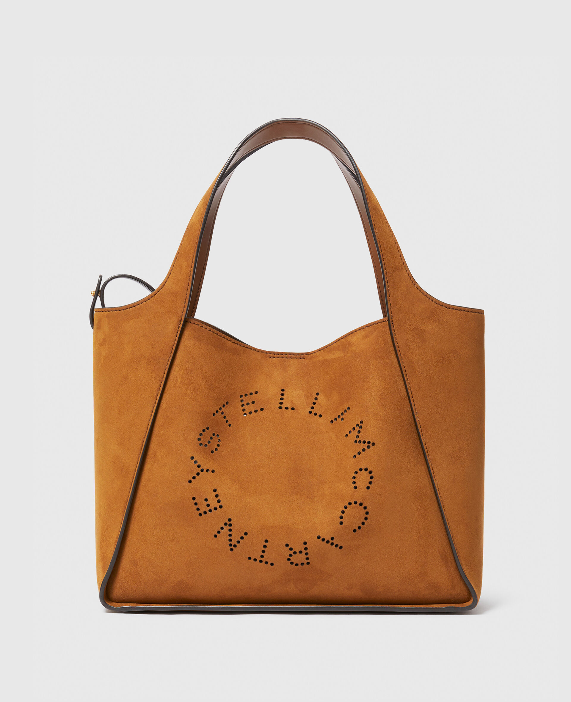 Logo Top Handle Crossbody Tote Bag-Brown-large image number 0