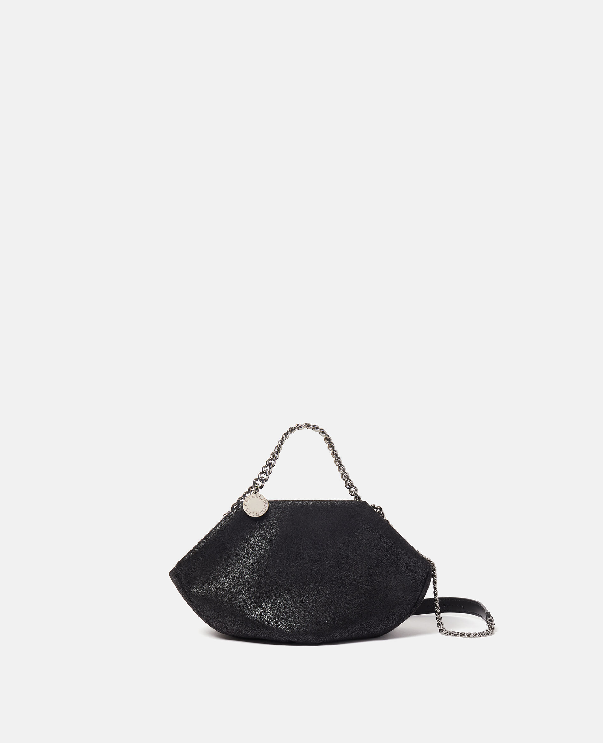 Falabella Double Chain Shoulder Bag-Black-medium