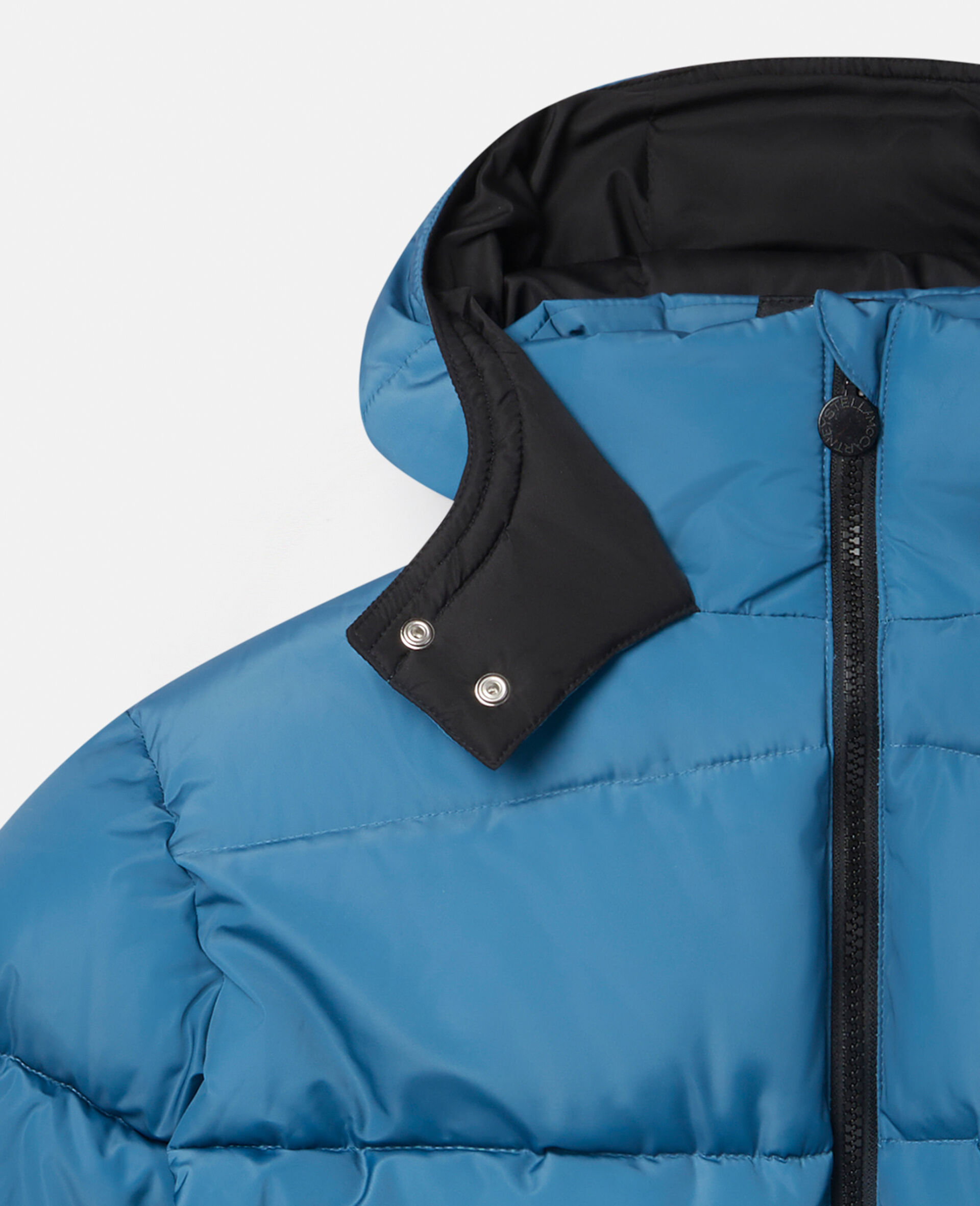 Colourblock Puffer Jacket-Blue-large image number 1