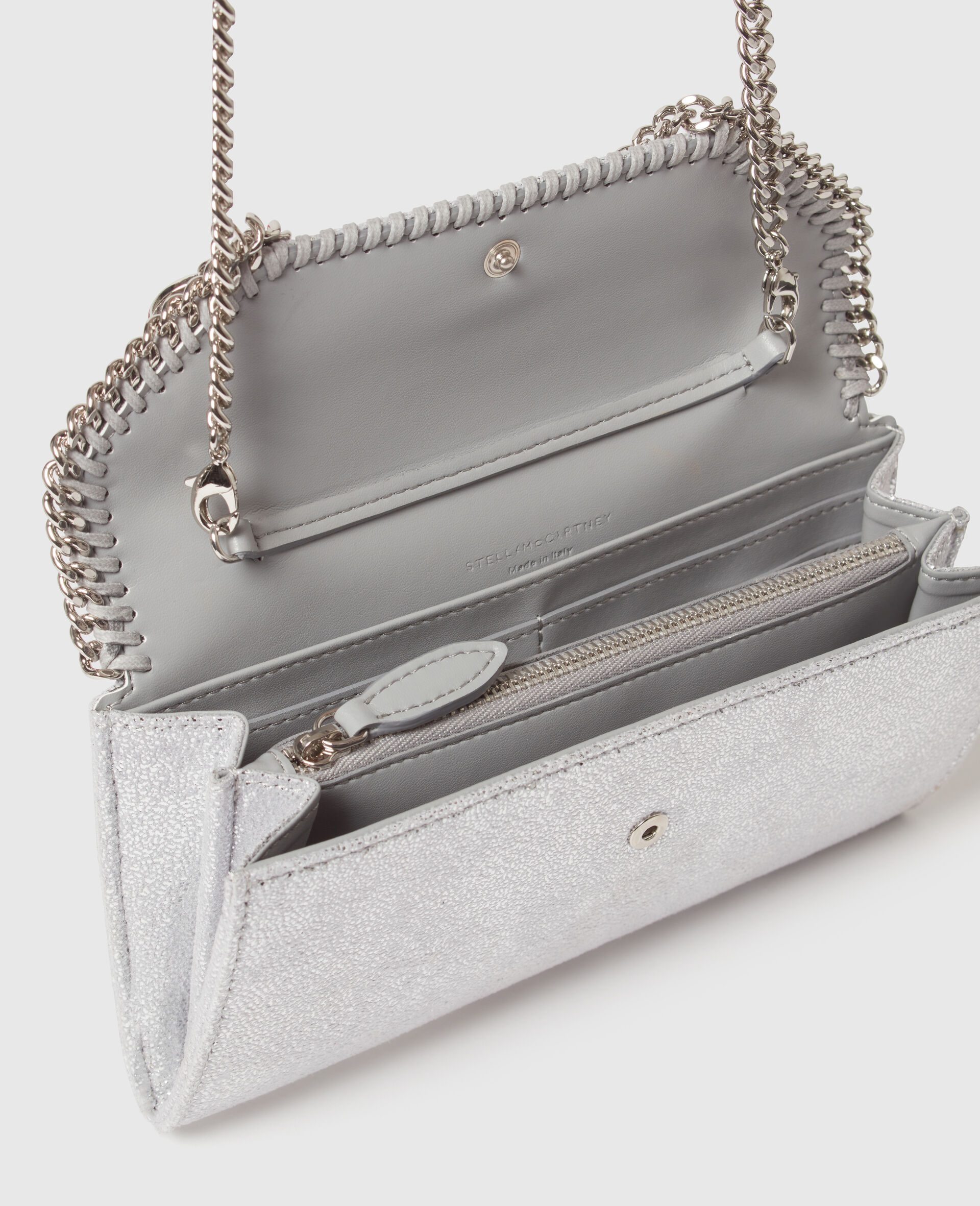 Falabella Flap Continental Wallet-Silver-large image number 3