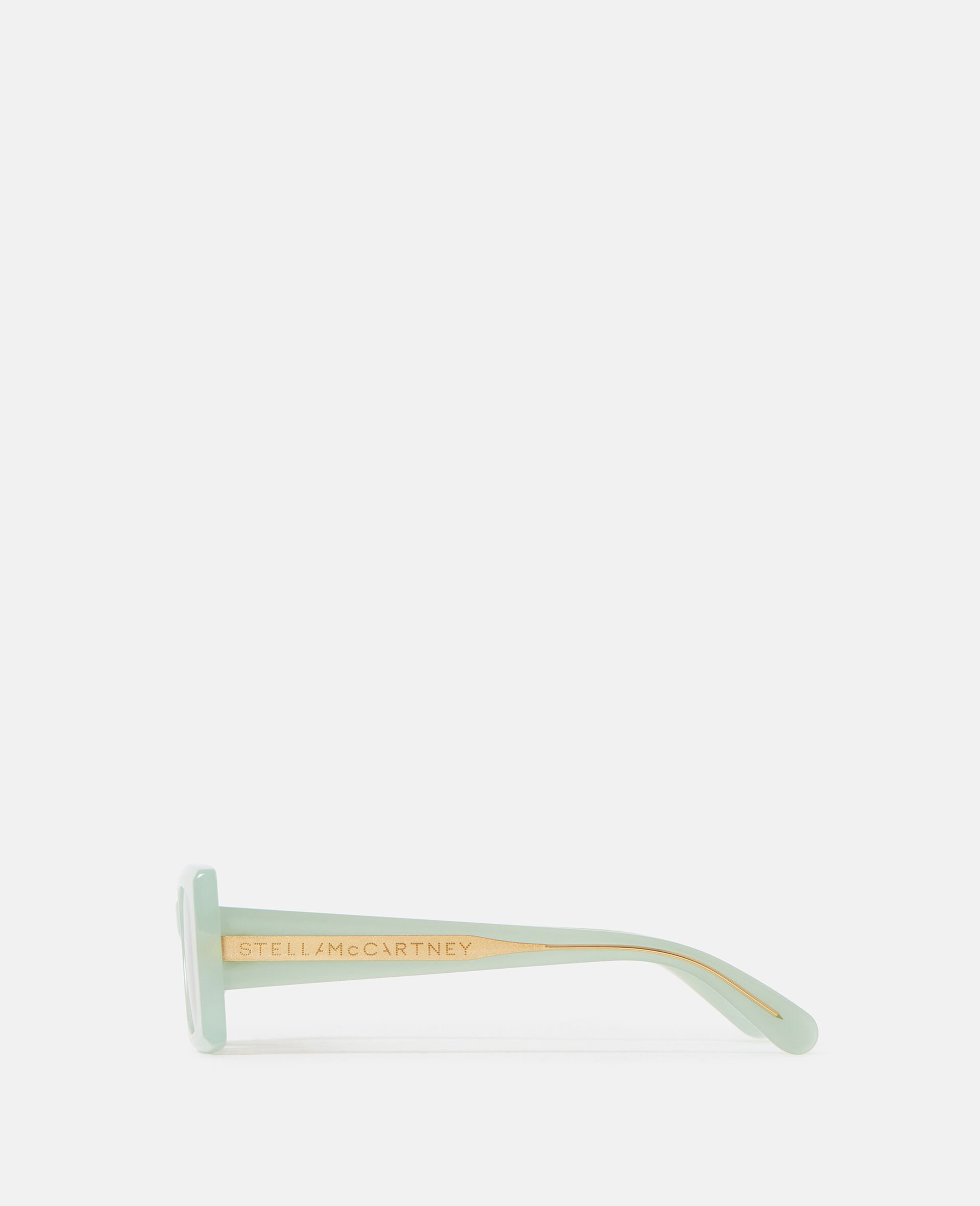 Logo-Engraved Rectangular Sunglasses-Black-large image number 2