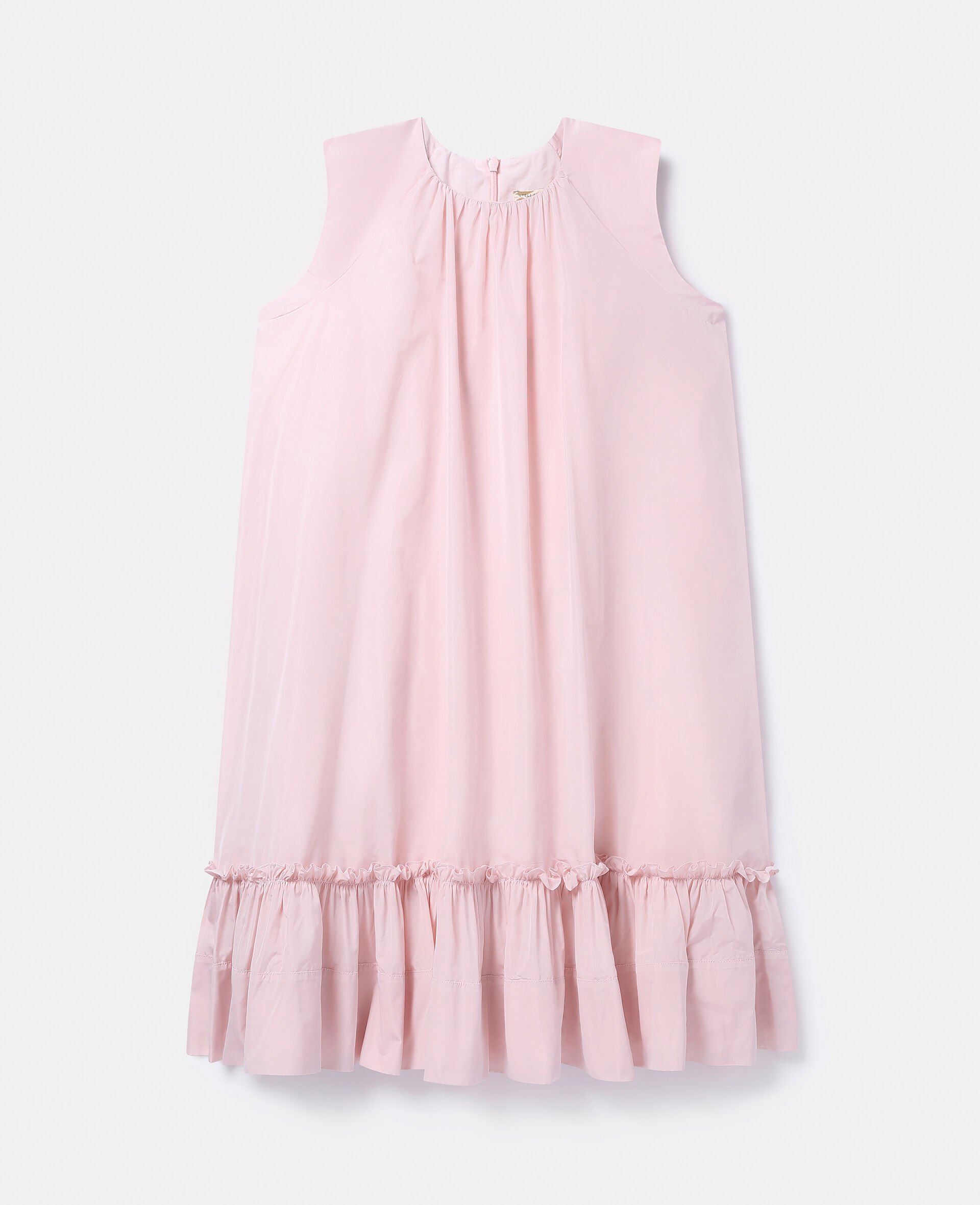 Ruffled Sleeveless Dress-Pink-large image number 0