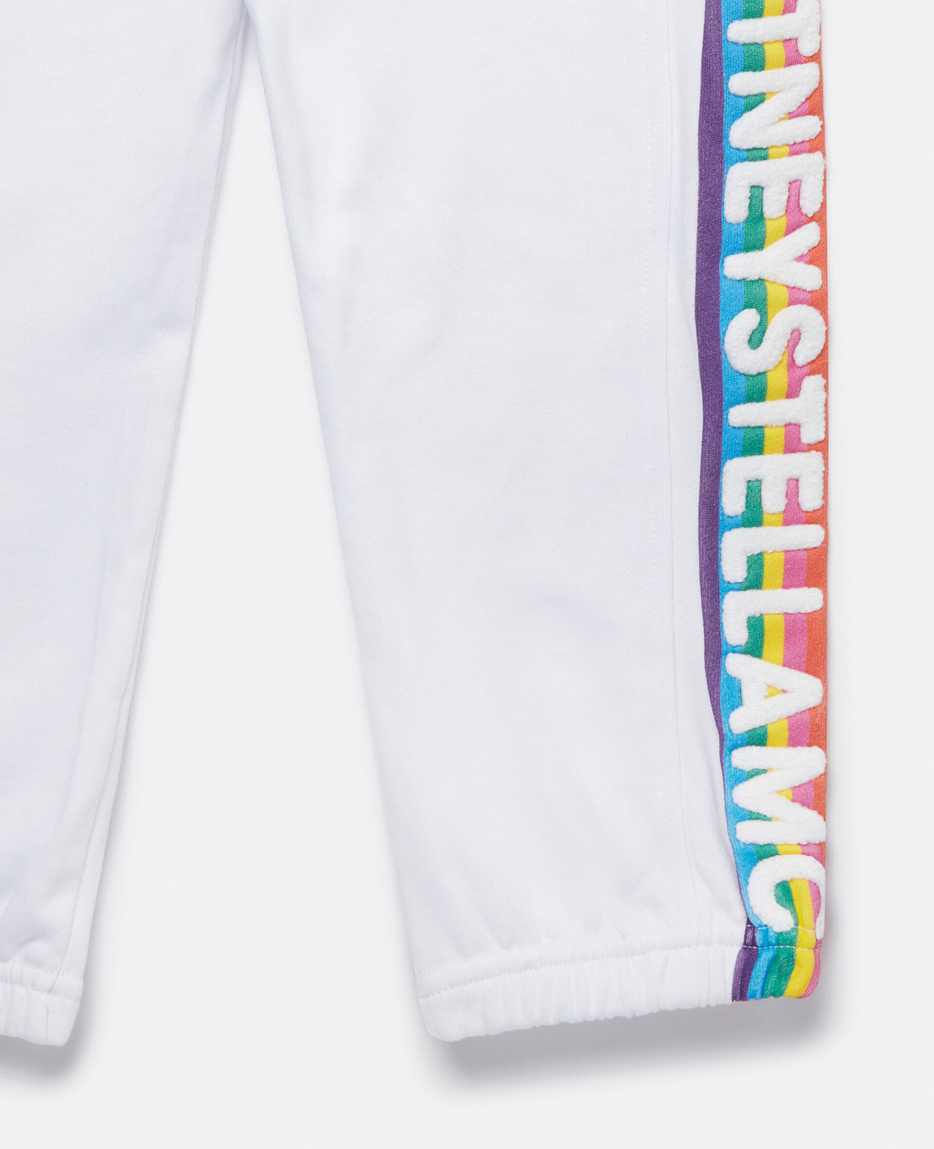 Rainbow Logo Tape Joggers-White-large image number 3