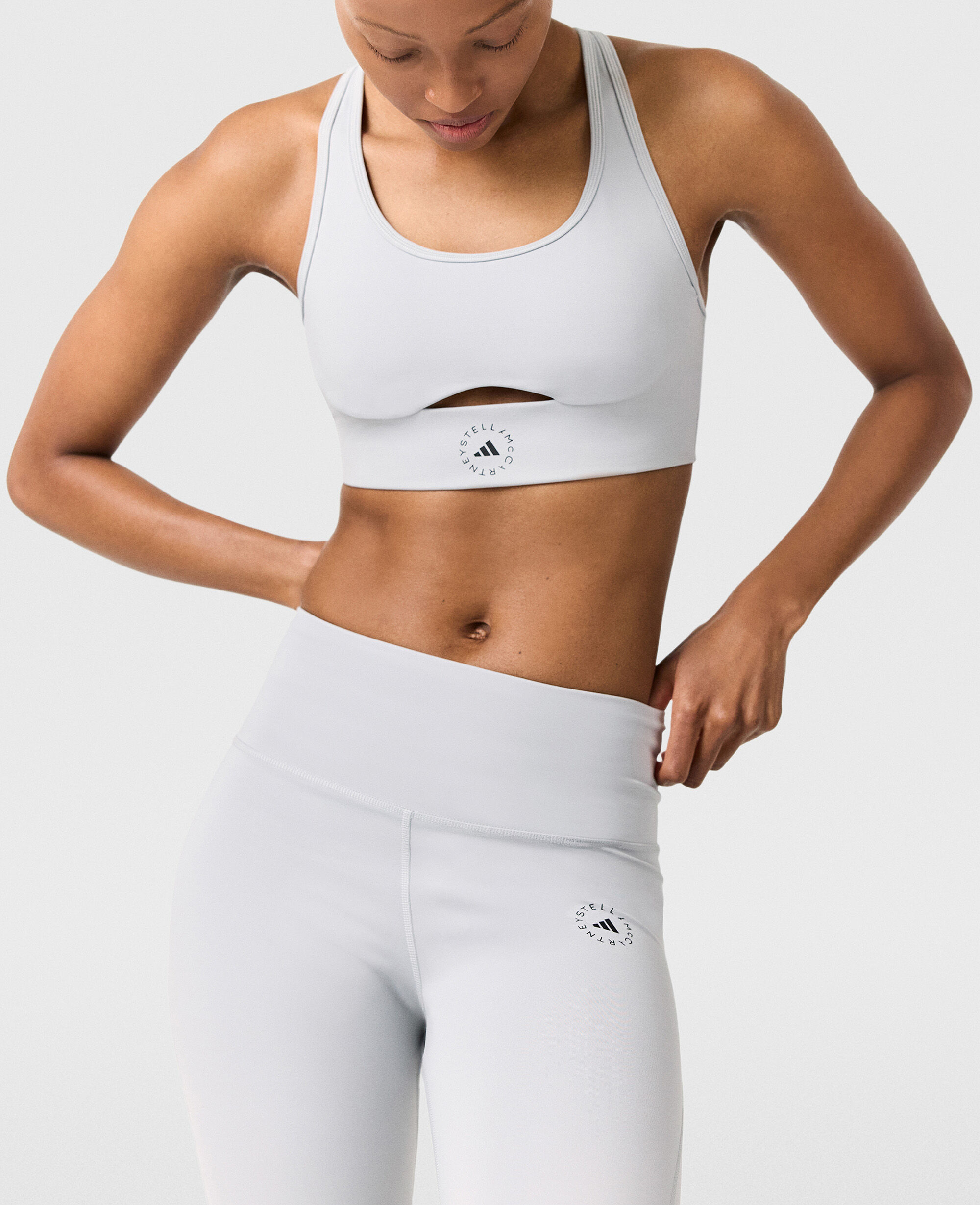 Women Grey TrueStrength Yoga 7/8 Leggings | Stella McCartney CA