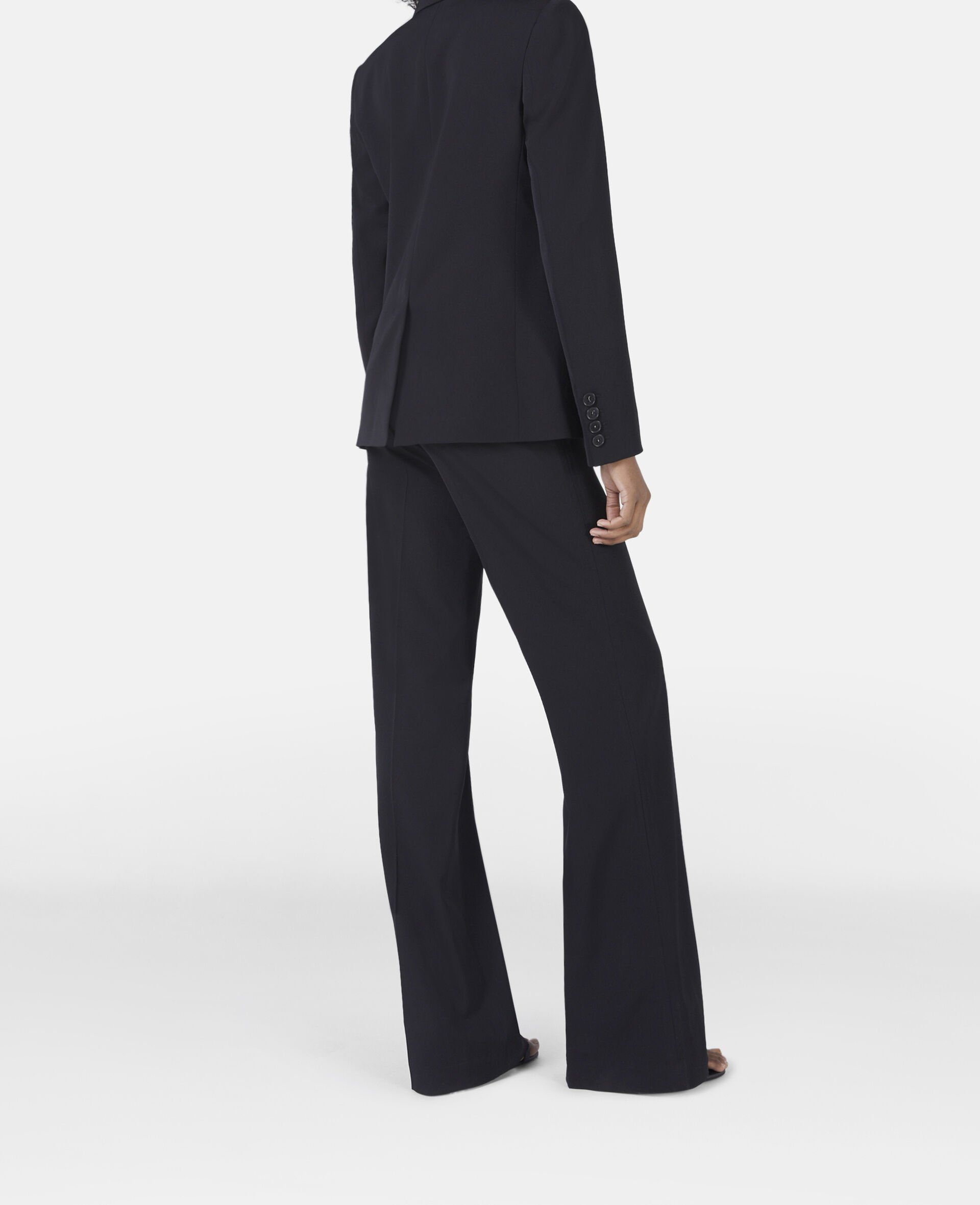 Wool Flannel Slim Fit Boyfriend Blazer-Purple-large image number 2