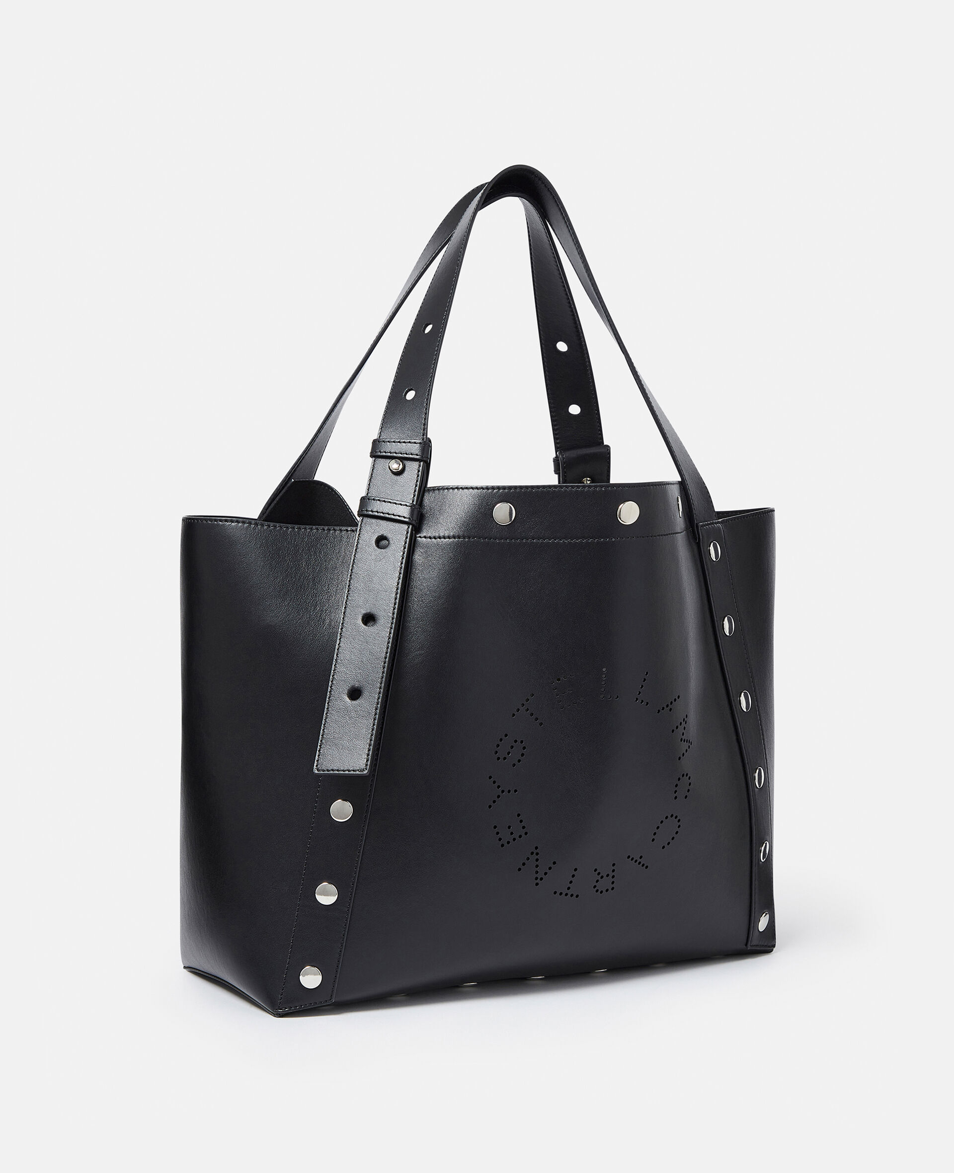 Stella Studs Large Tote Bag-Black-large image number 2