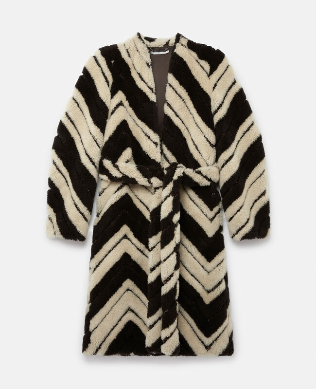 stellamccartney.com | Frank Stella V Series Inspired Printed FFF Coat