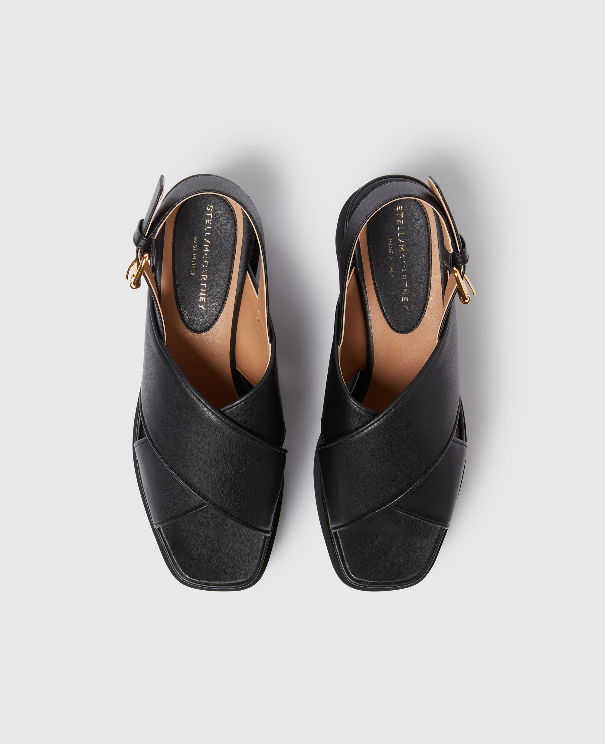 Women Black Elyse Platform Sandals | Stella McCartney US