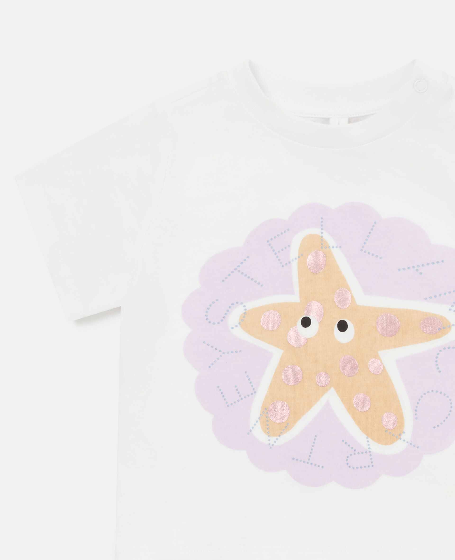 Starfish Graphic T-Shirt-White-medium