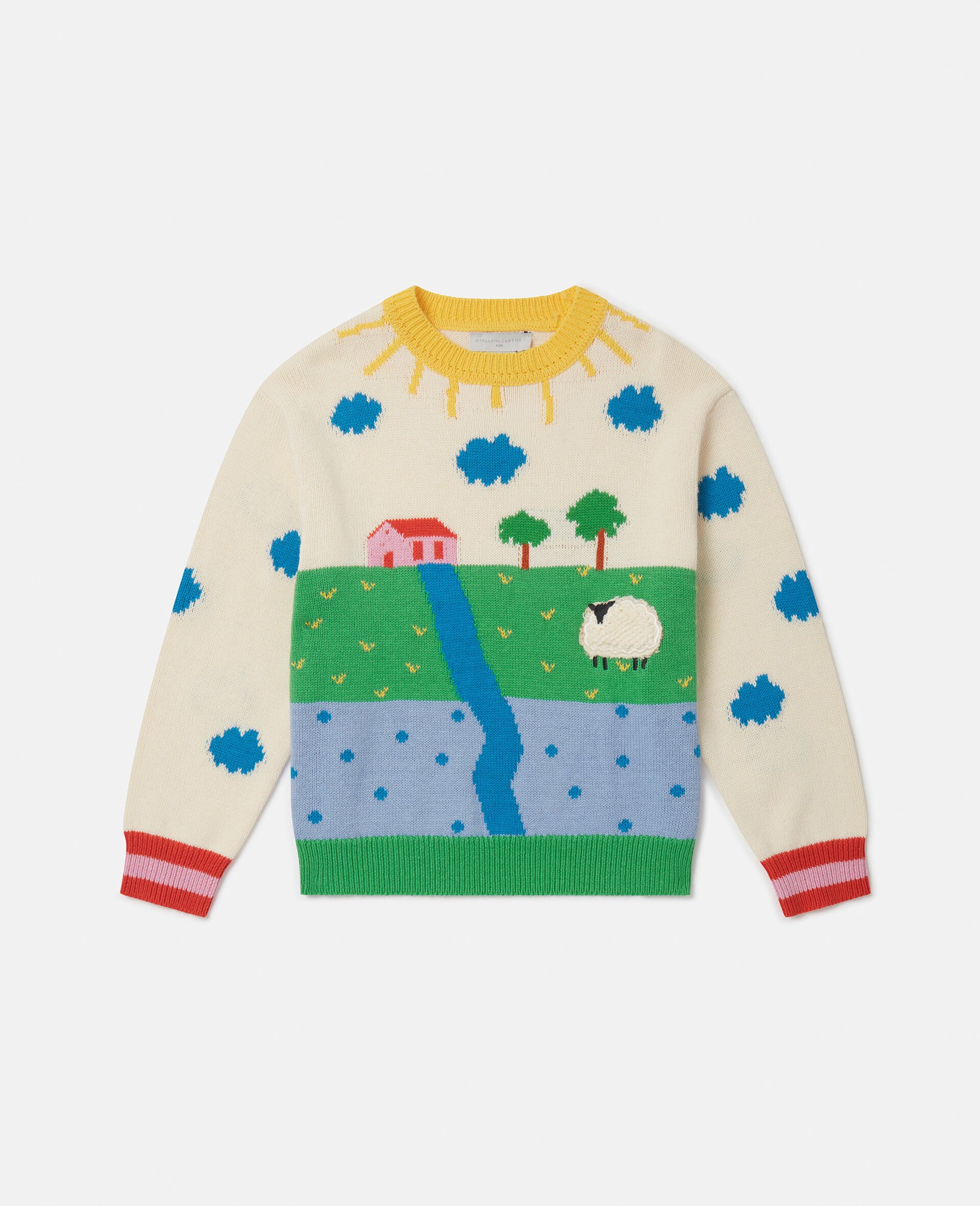Farmyard Graphic Knitted Jumper-Multicolour-medium