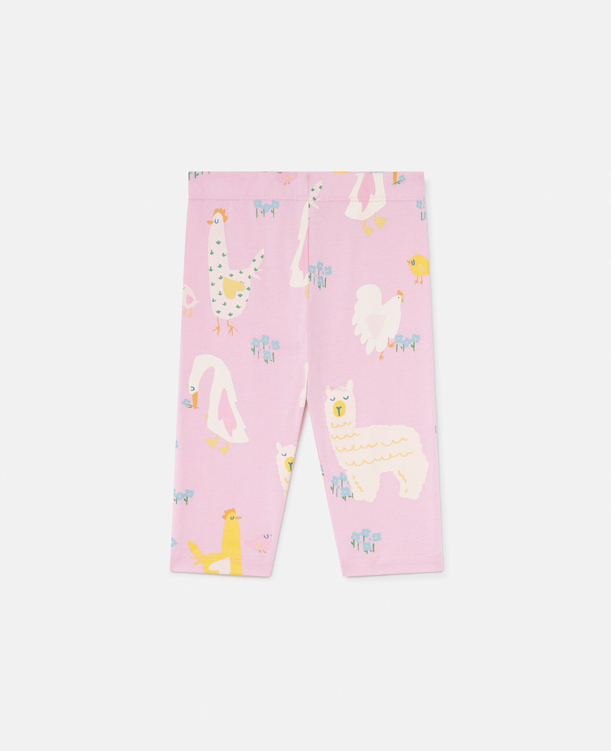 Women Pink Animal Pattern Leggings | Stella McCartney SG