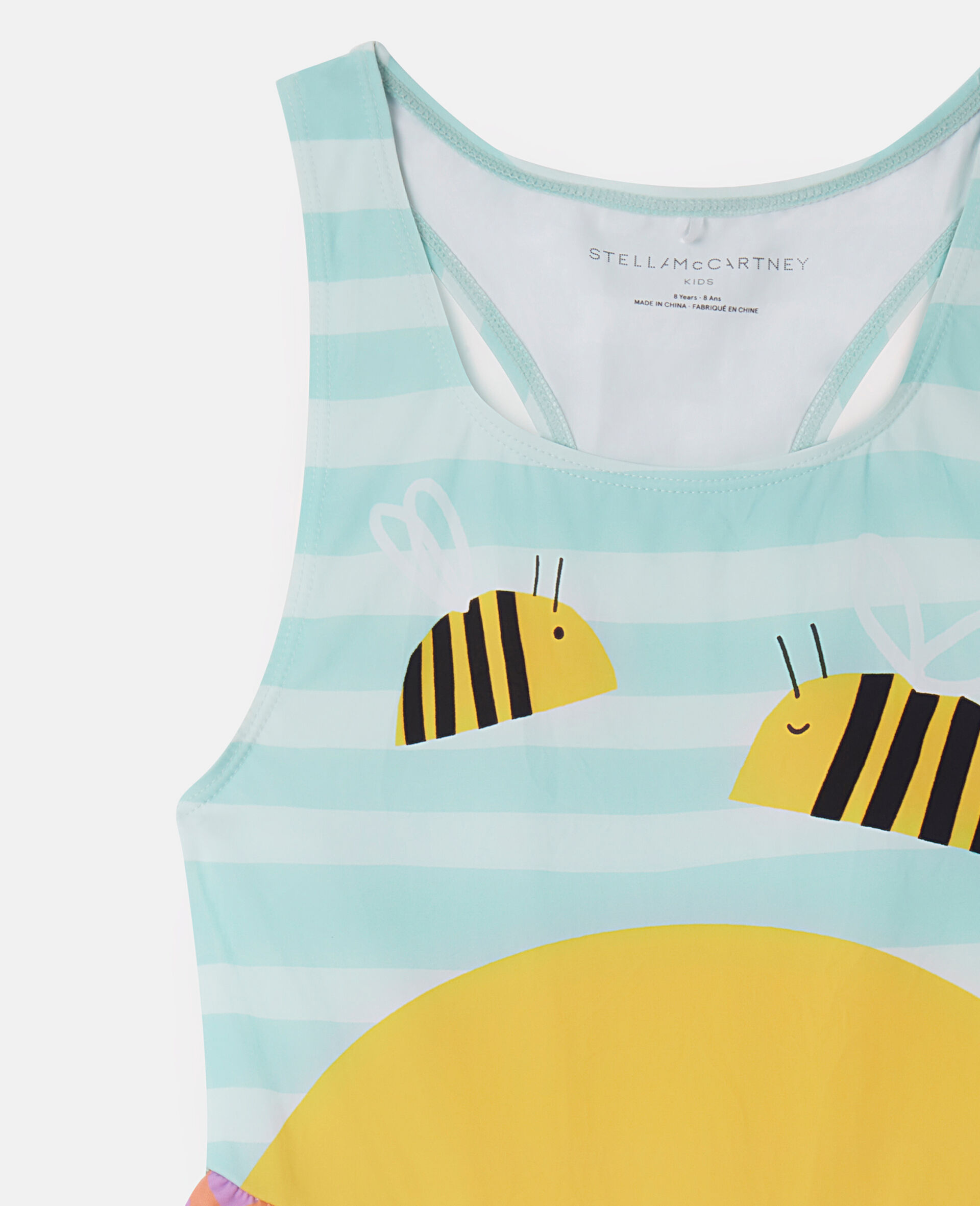 Bumblebee Landscape Print Swimsuit-Multicolour-large Bumblebee Landscape Print Swimsuit-Multicolour-large image number 3