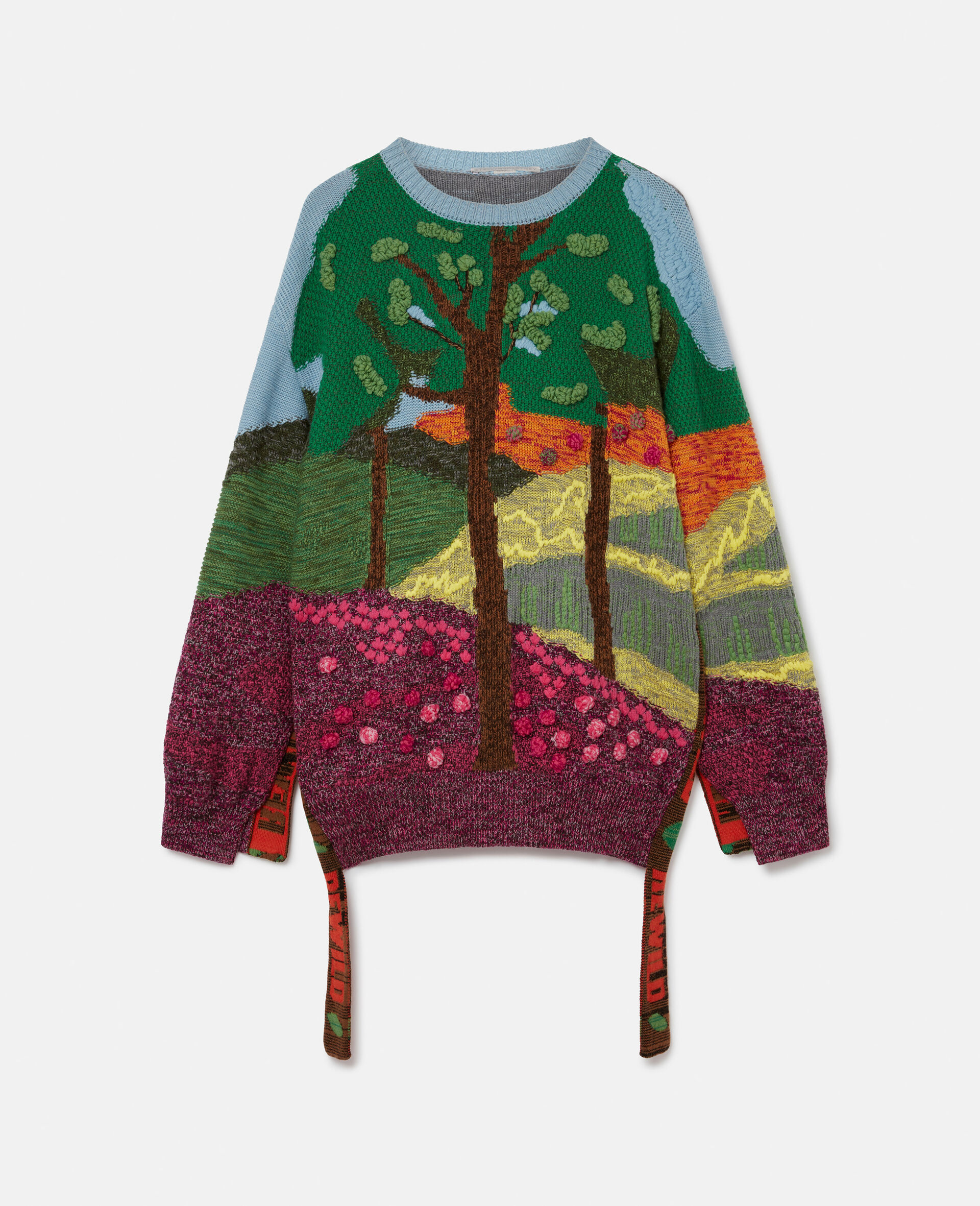 'Tree of Life' Jacquard Knit Jumper-Multicolour-large image number 0