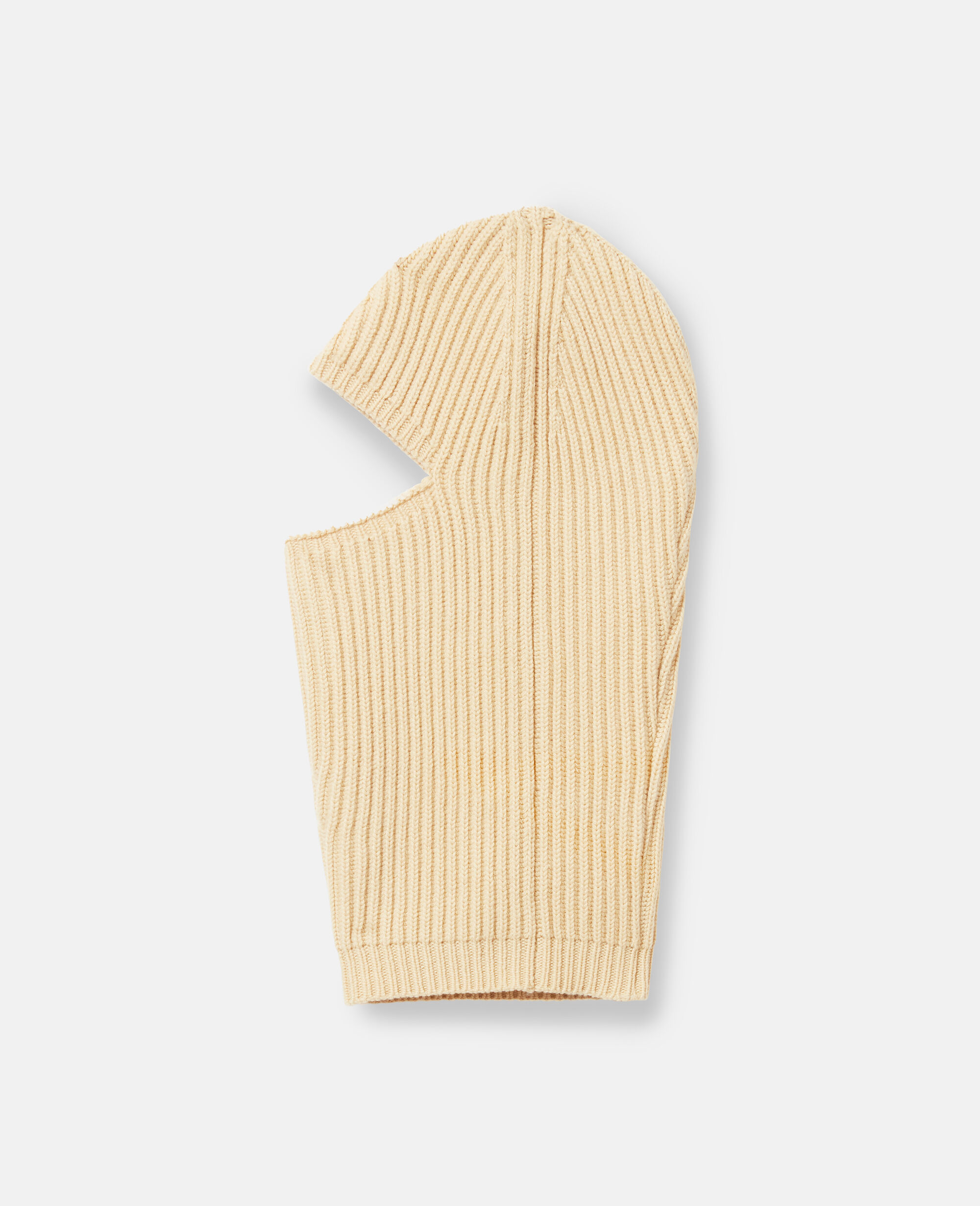 Women Lemon yellow Ribbed Balaclava | Stella McCartney US