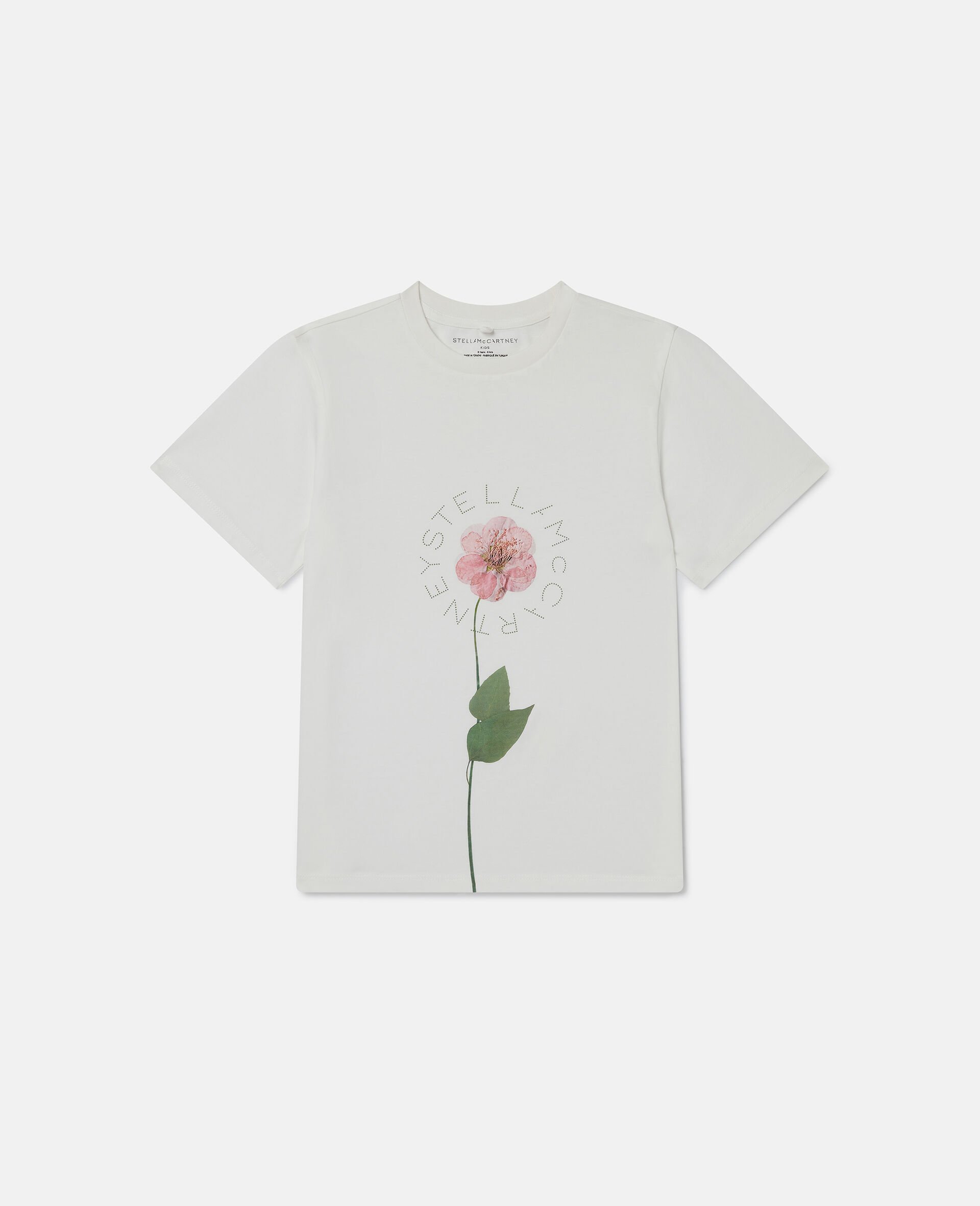 Flower Graphic T-Shirt-Cream-large Flower Graphic T-Shirt-Cream-large image number 0